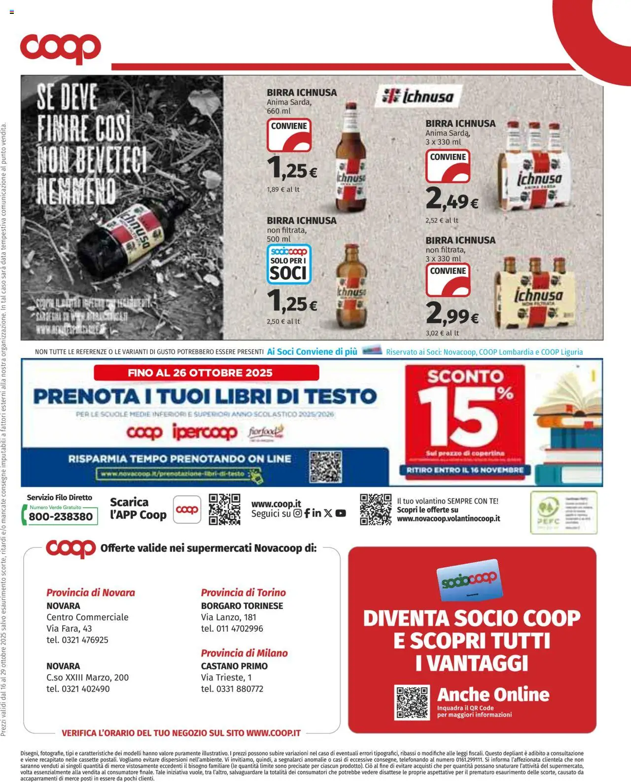 Volantino COOP del 16.10.2025 | Pagina: 13 | Prodotti: Birra, Tè, Data