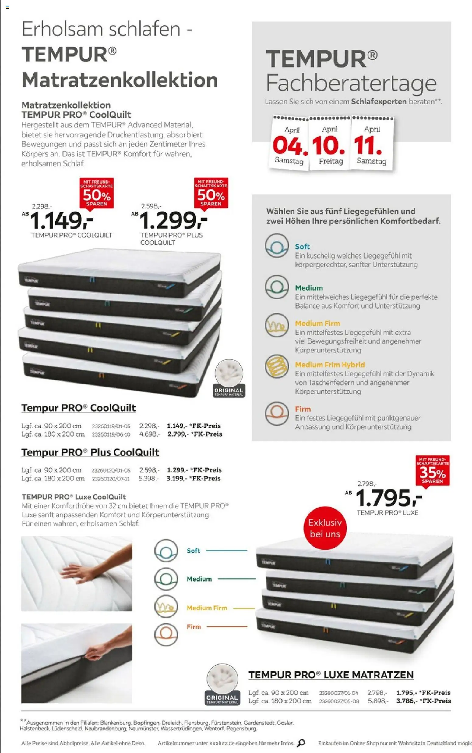 XXXLutz Tempur Spezial – gültig ab 29.03.2026 | Seite: 2