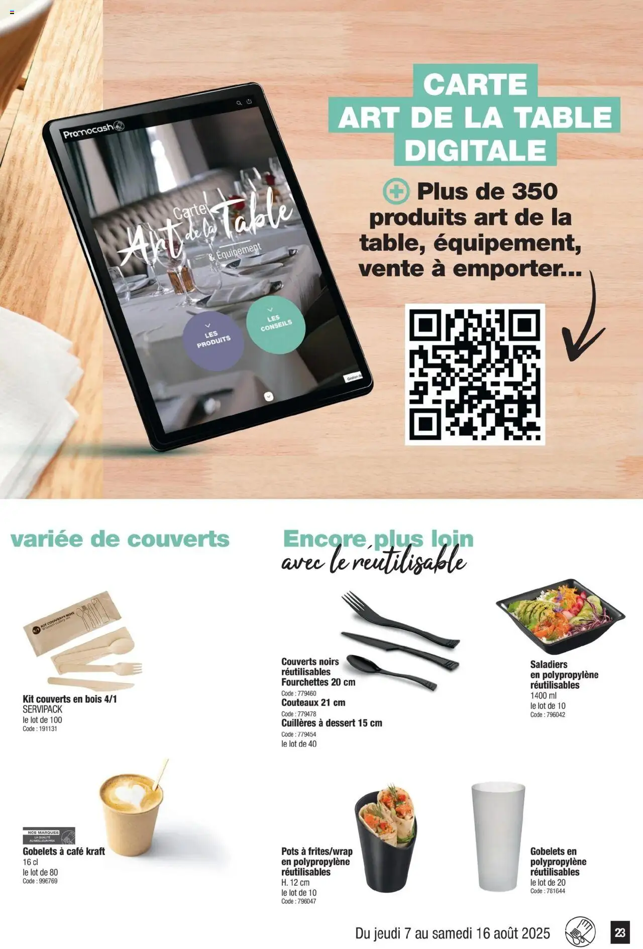  | Page: 23 | Produits: Cuillères, Fourchettes, Table, Café