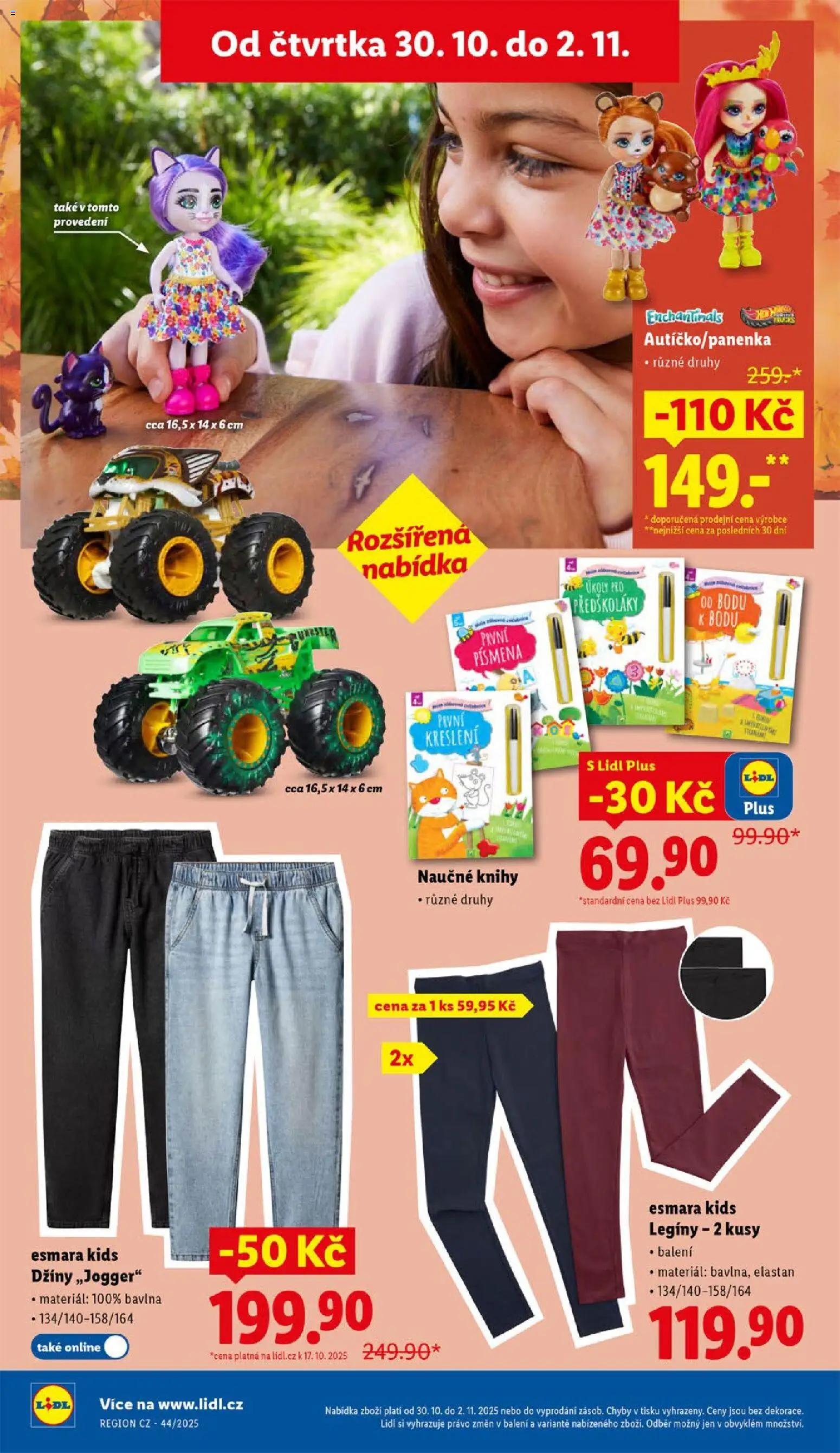 Lidl leták - Spotřební zboží od 27.10.2025 | Strana: 34 | Produkty: Legíny, Džíny