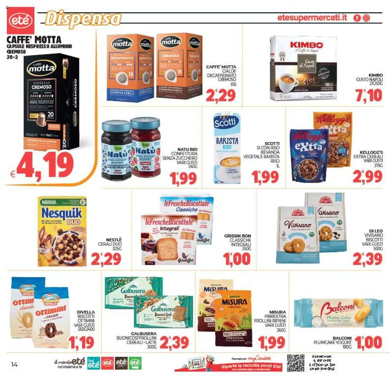 Volantino Eté del 19.08.2025 | Pagina: 14 | Prodotti: Cereali, Plumcake, Alluminio, Frollini