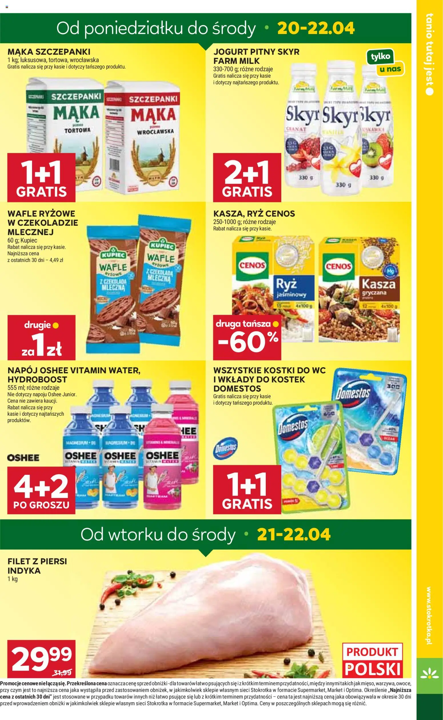 Stokrotka gazetka od 16.04.2026 | Strona: 11 | Produkty: Kostki do wc, Piersi, Wafle, Domestos