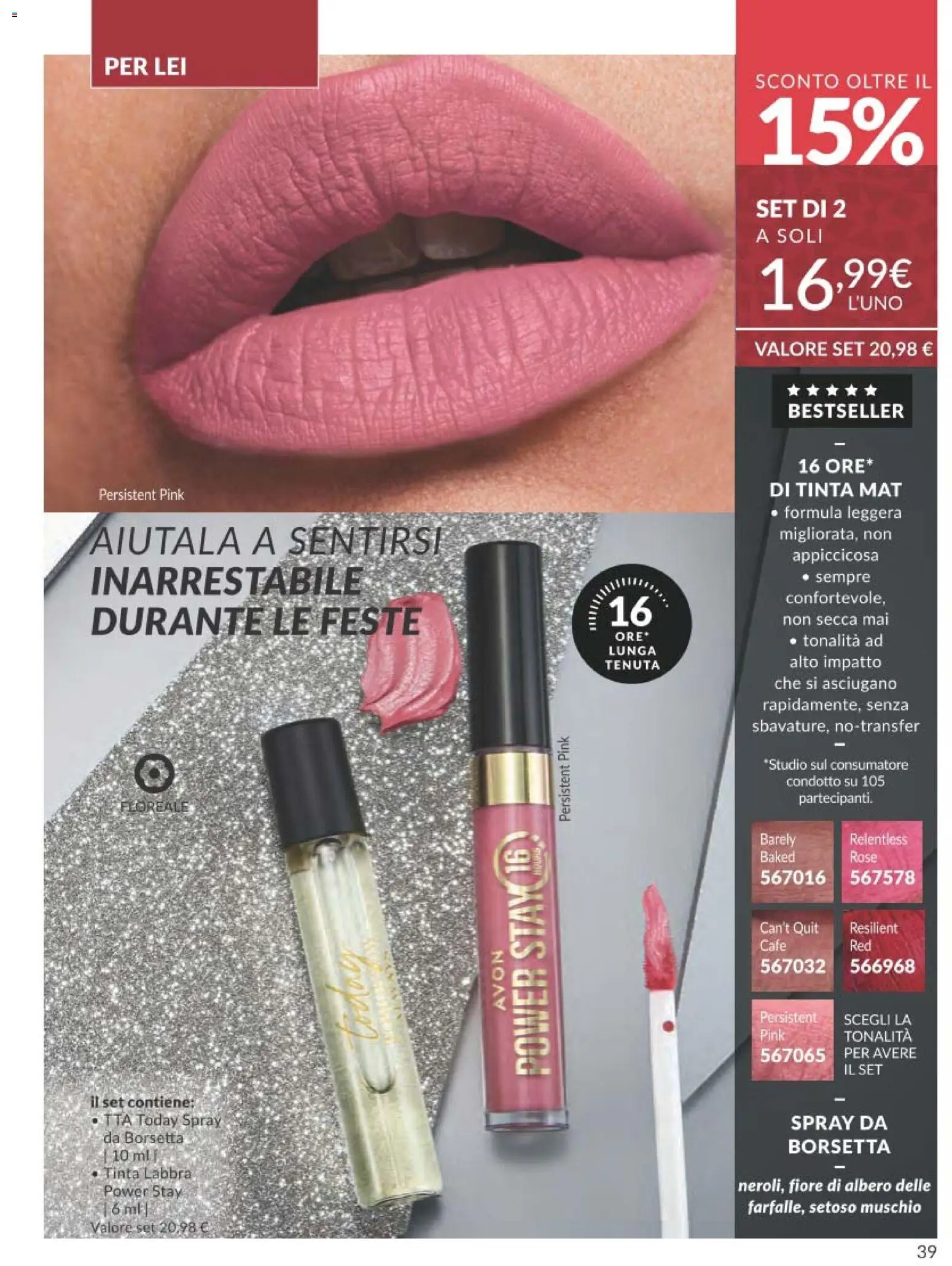 Volantino Avon del 01.11.2025 | Pagina: 39