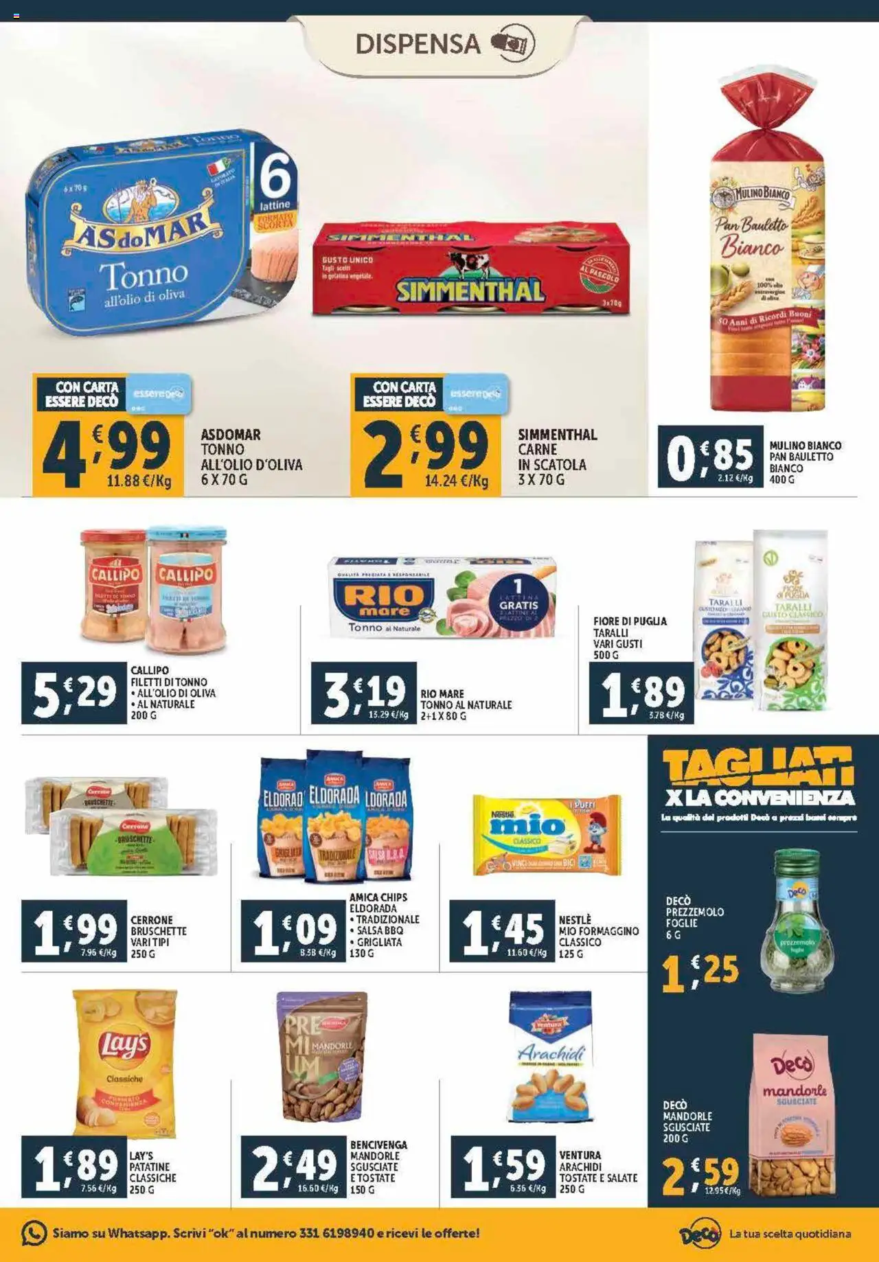 Volantino Decò del 12.09.2025 | Pagina: 13 | Prodotti: Salsa, Mandorle, Prezzemolo, Arachidi