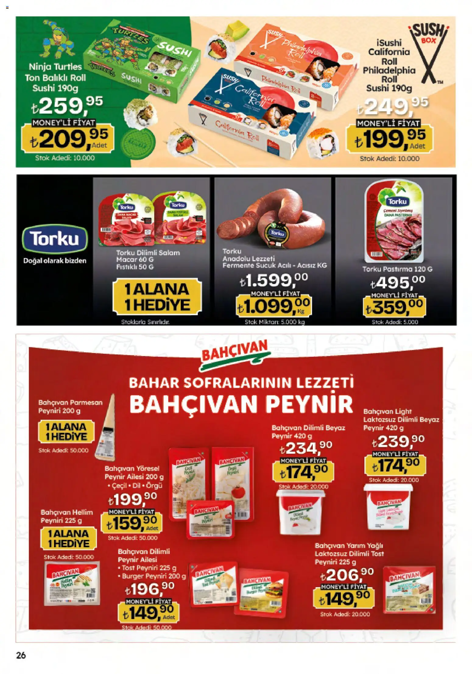Migros Katalog - 5M Migroskop Dijital - 26.03.2026 tarihinden itibaren geçerlidir | Sayfa: 26 | Ürünler: Peynir, Salam, Sucuk