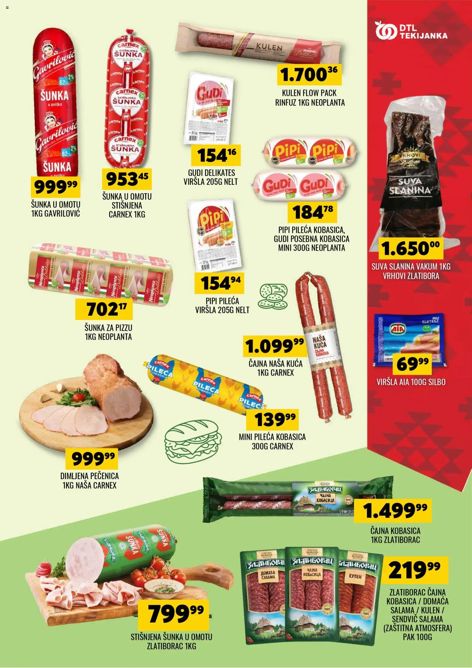 Tekijanka katalog - važi od 19.11.2025 | Strana: 9 | Proizvode: Suva slanina, Kulen, Šunka, Slanina