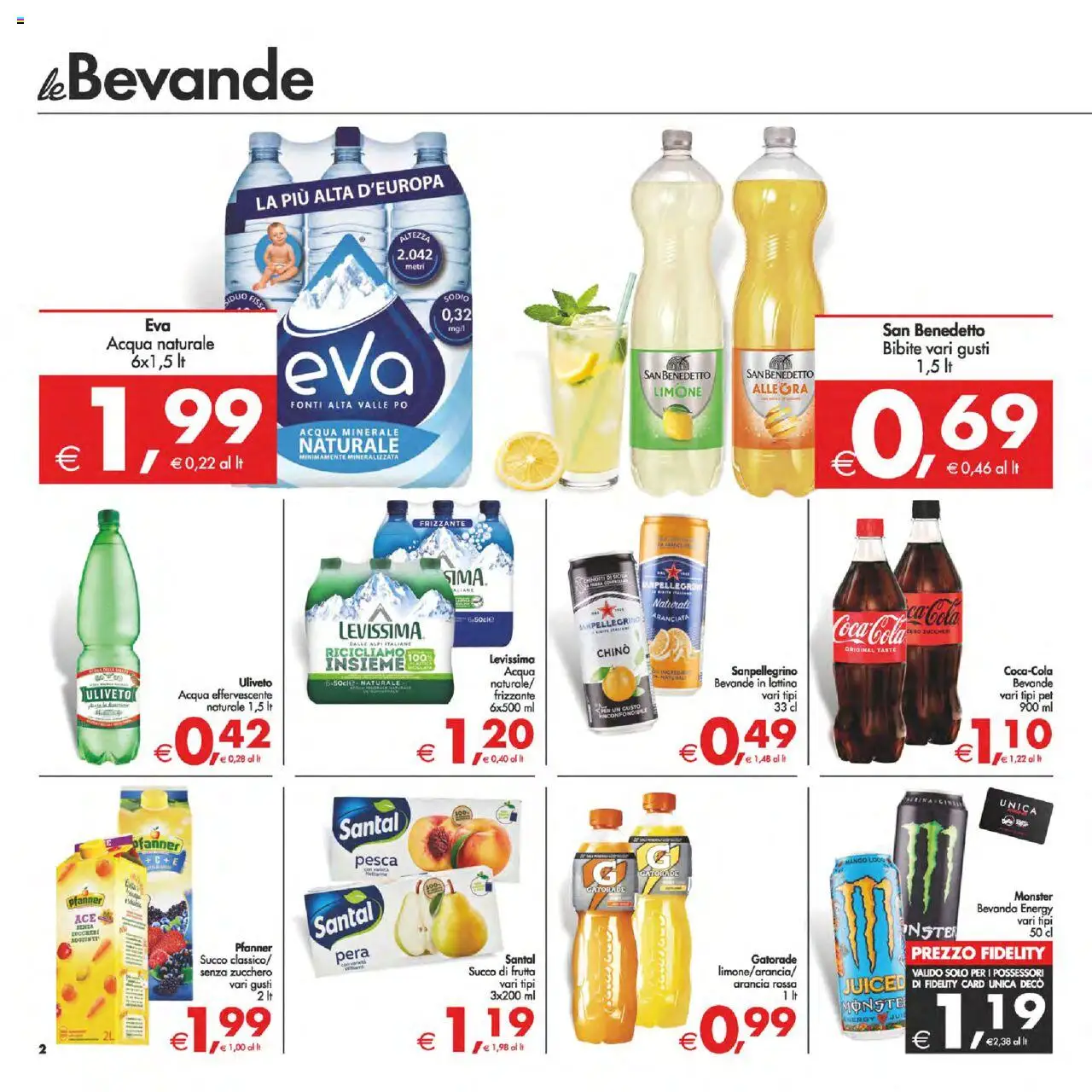 Volantino Decò del 22.08.2025 | Pagina: 2 | Prodotti: Succo, Acqua, Pesca, Bibite