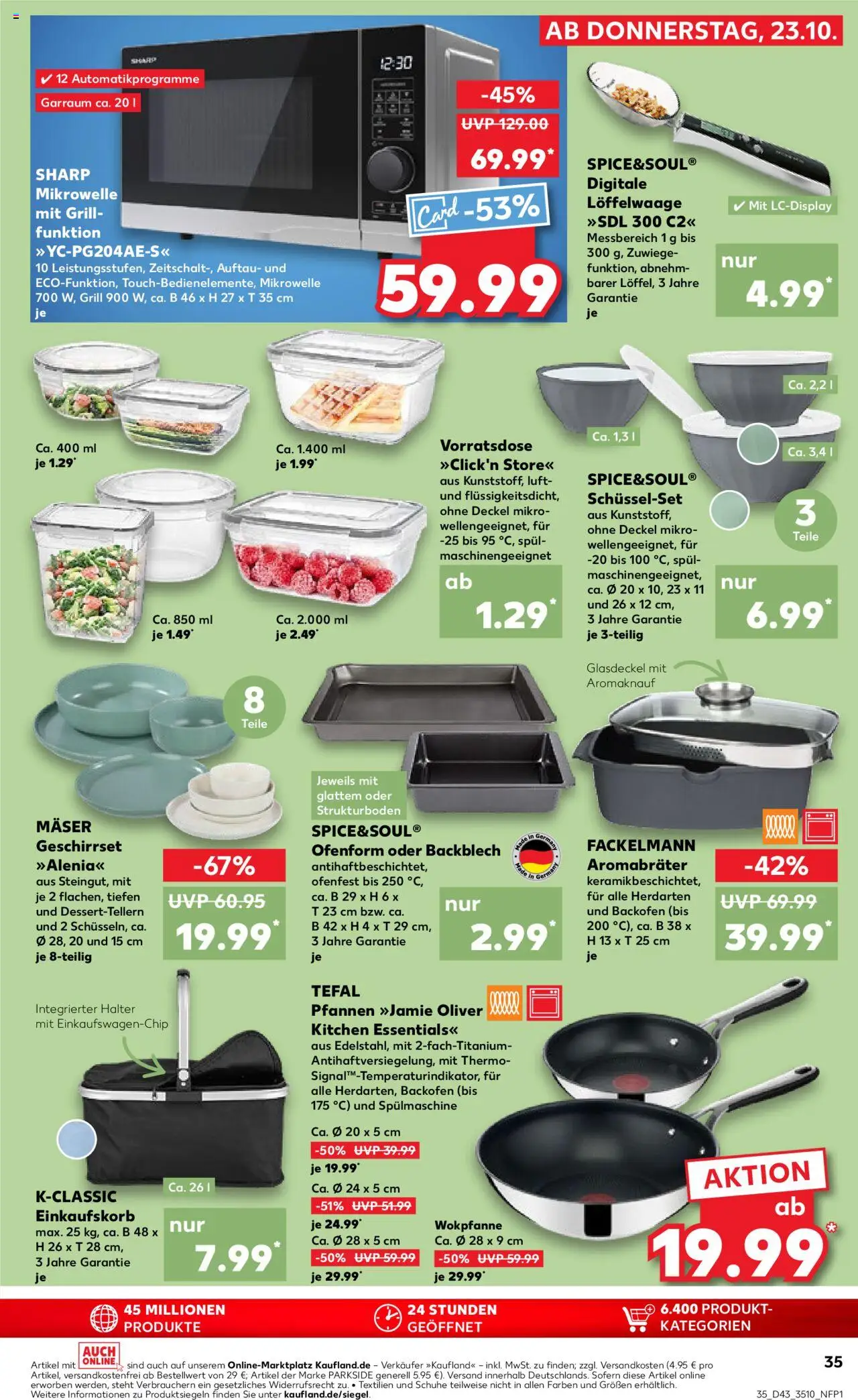 Kaufland prospekt Leipzig	 – gültig ab 23.10.2025 | Seite: 35 | Produkte: Mikrowelle, Grill, Backofen, Wok