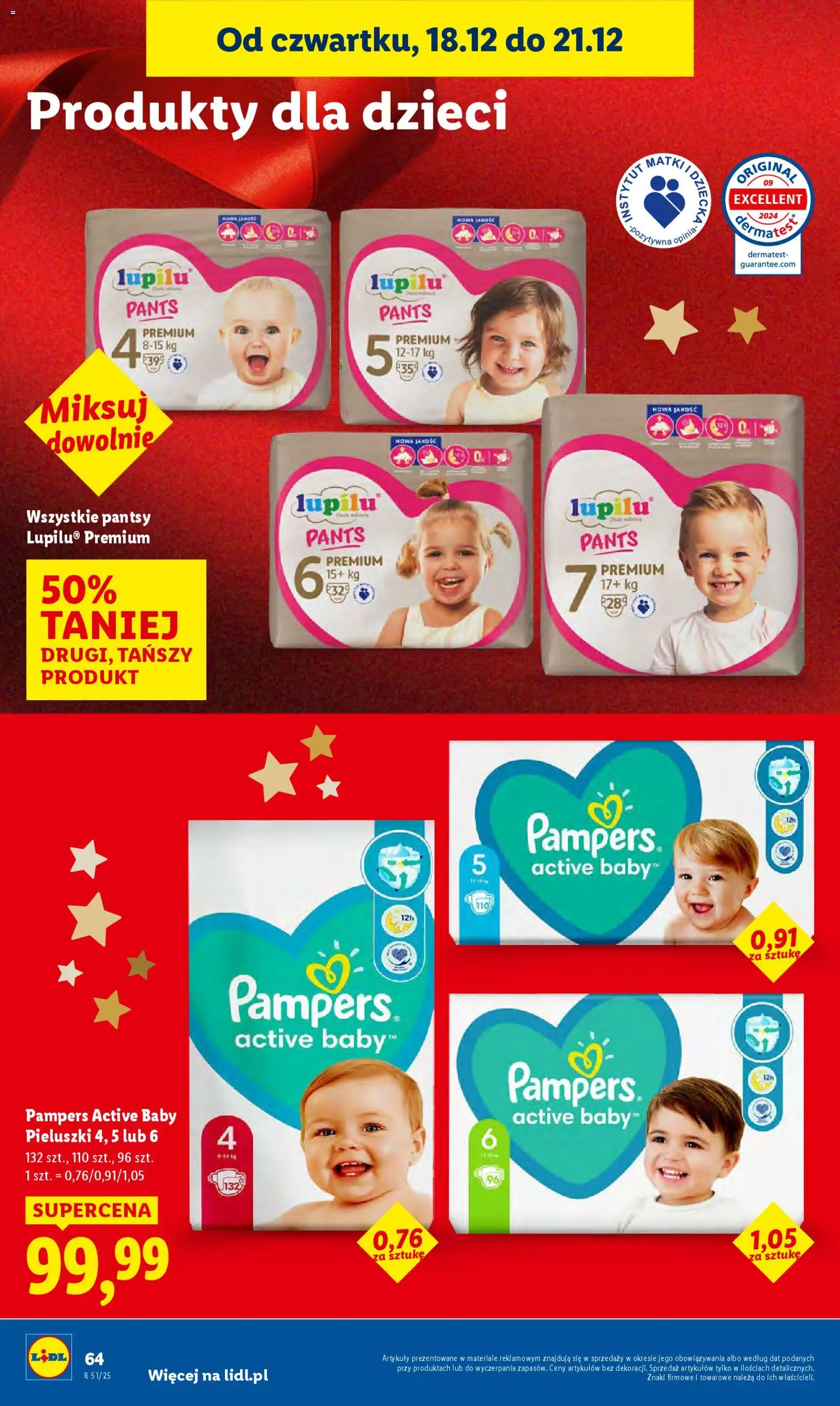 Lidl Gazetka od 18.12.2025 | Strona: 66 | Produkty: Pampers