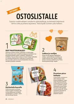 K-Citymarket-mainoslehti voimassa 03.12.2025 alkaen | Sivu: 24 | Tuotteet: Jäätelö, Lakka