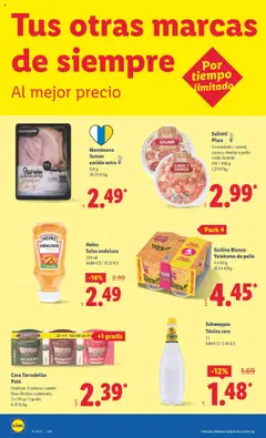 Lidl folleto │ válido desde el 28.07.2025 | Página: 28 | Productos: Jamón, Pizza, Paté, Salami