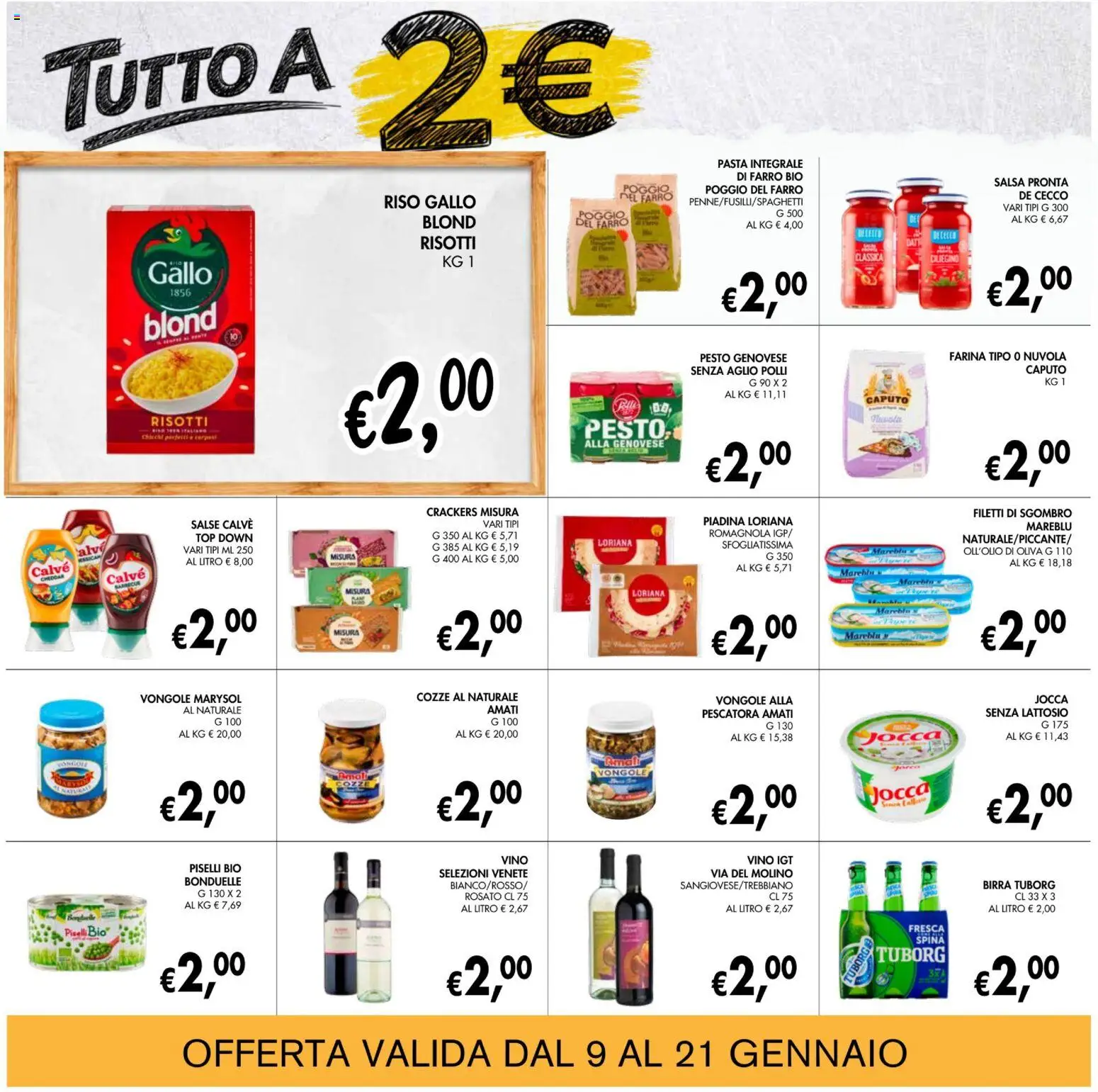 Volantino Coal del 09.01.2026 | Pagina: 15 | Prodotti: Birra, Vino, Crackers, Sgombro