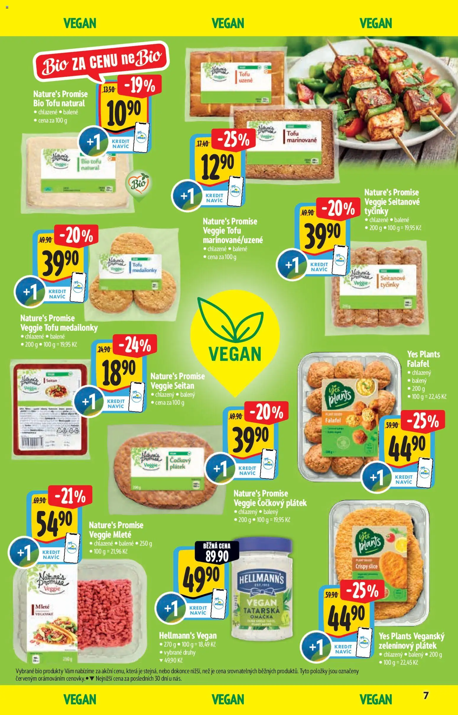 Albert katalog - Supermarket od 22.04.2026 | Strana: 7 | Produkty: Tyčinky, Tofu, Seitan, Hellmann's