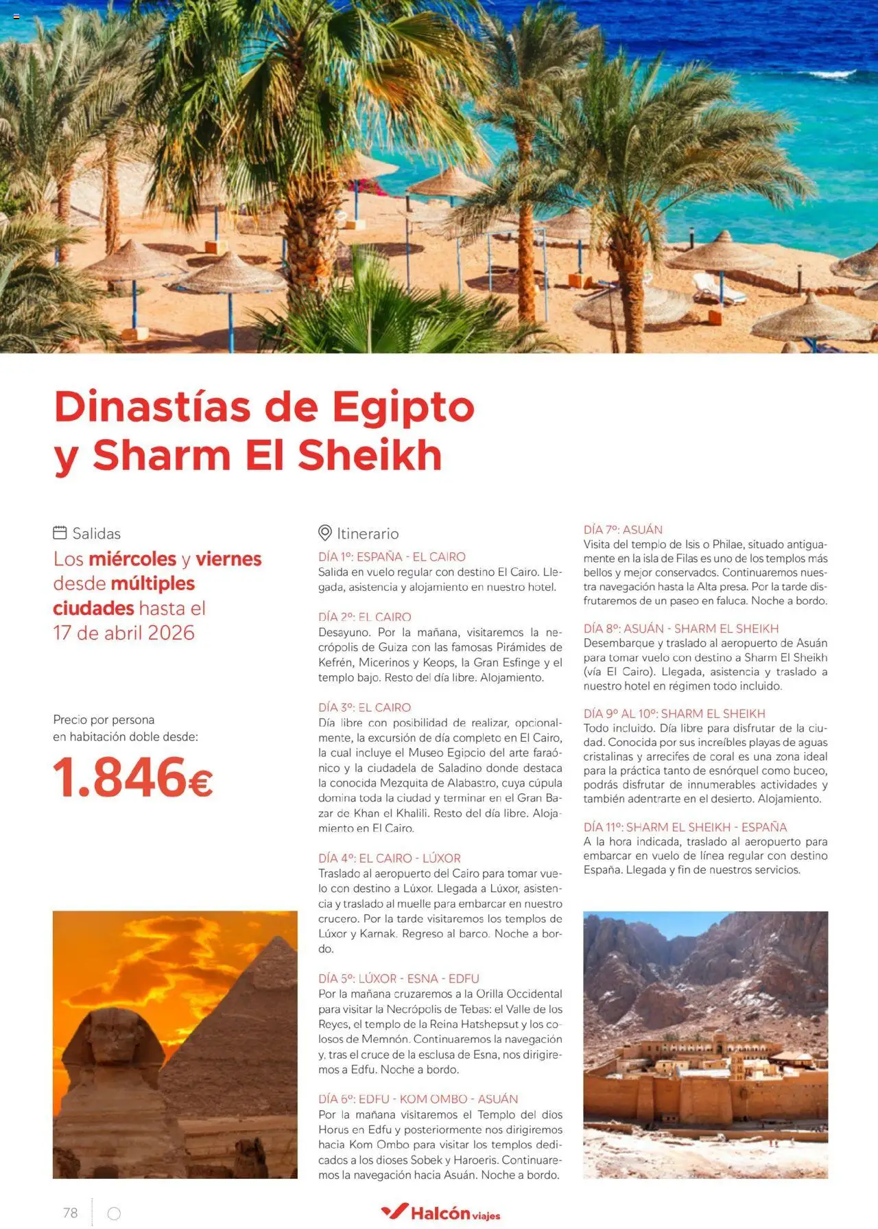 Halcón Viajes Egipto │ válido desde el 01.07.2025 | Página: 78 | Productos: Navegación