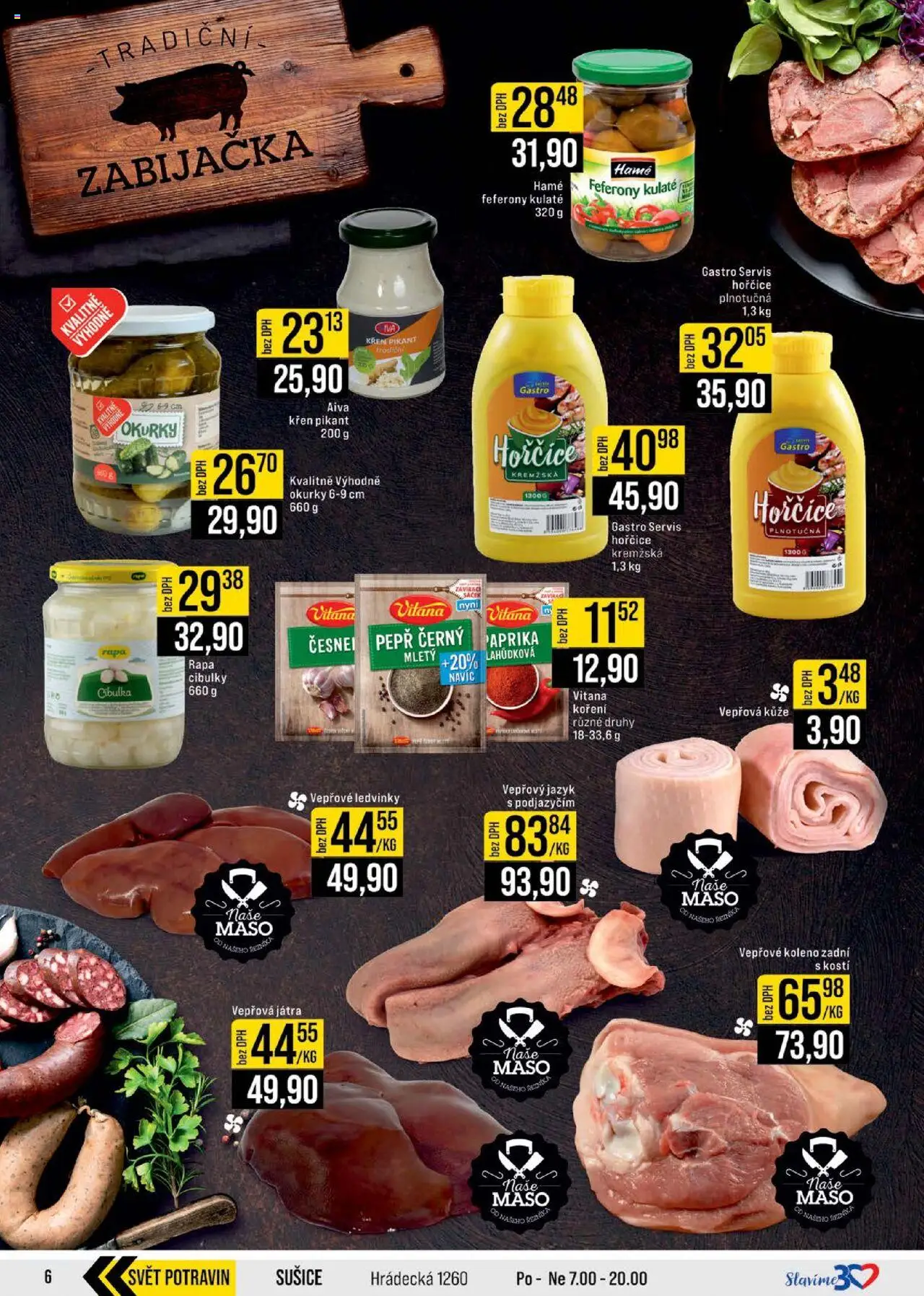 Jip leták - Cash & Carry od 22.10.2025 | Strana: 6 | Produkty: Křen, Okurky, Koření, Sušiče