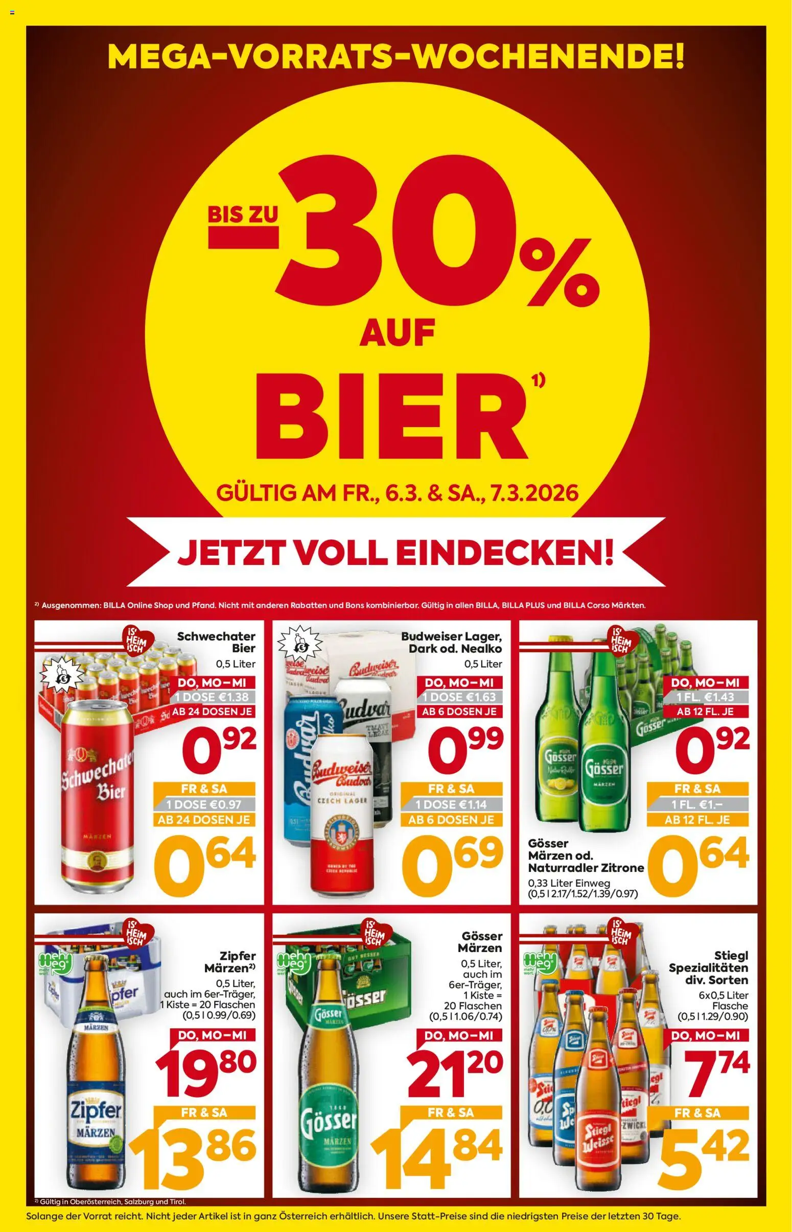 Billa Flugblatt - Salzburg gültig ab 05.03.2026 | Seite: 2 | Produkte: Zitrone, Bier