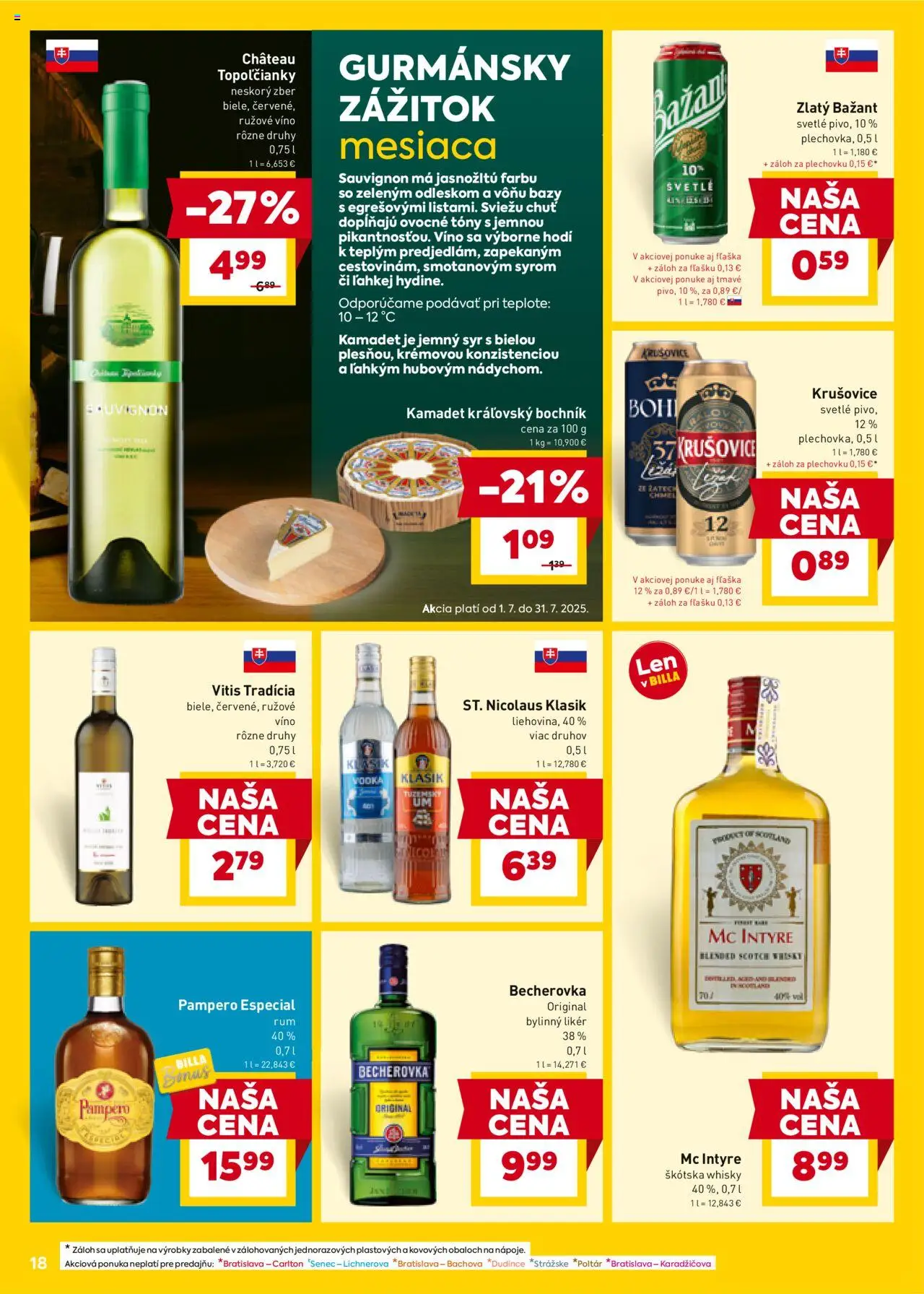 Billa leták │ platný od 02.07.2025 | Strana: 20 | Produkty: Vajcia, Šunka, Gin, Šalát