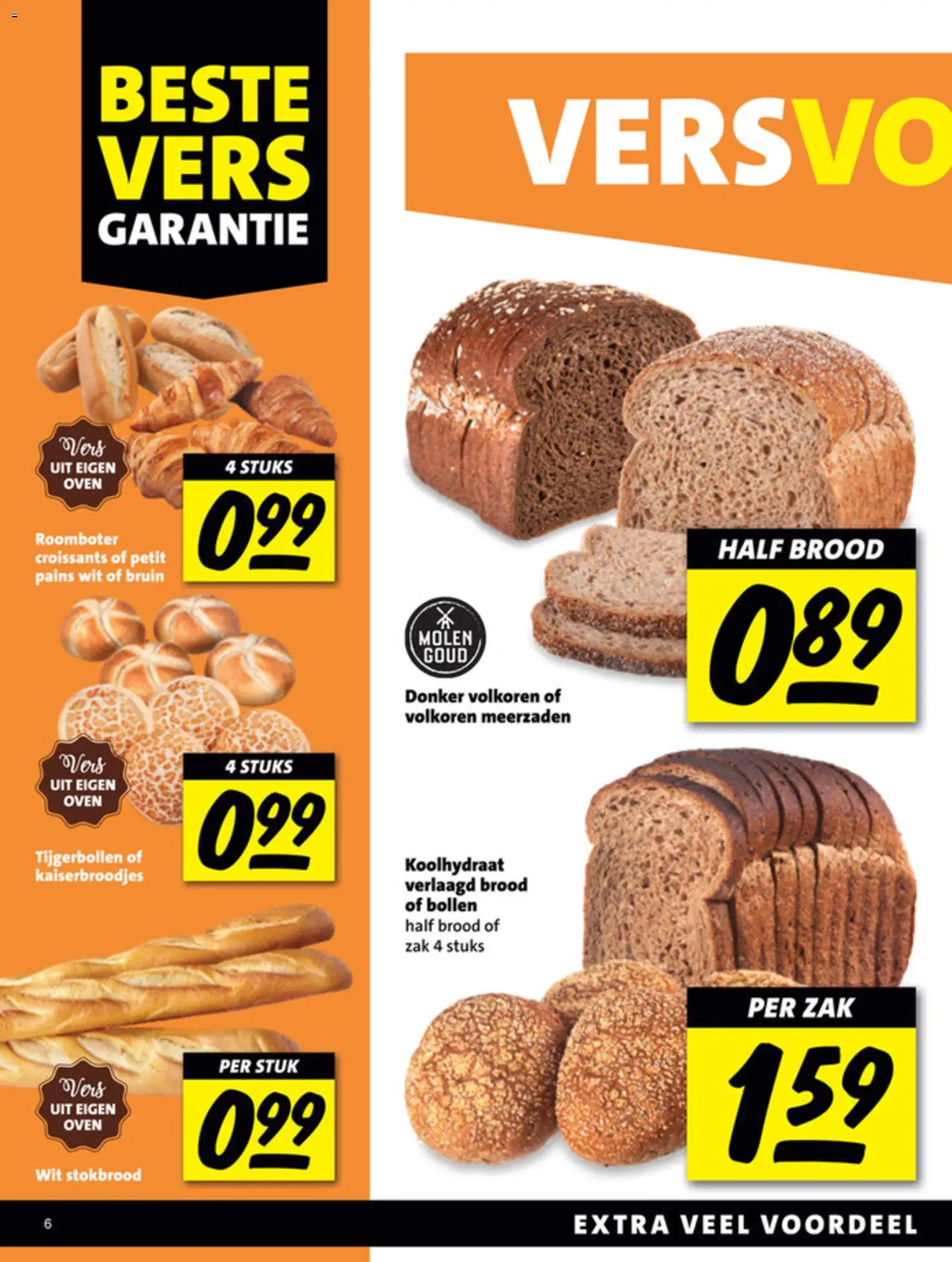 {H1} | Pagina: 6 | Producten: Roomboter, Stokbrood, Zak, Oven