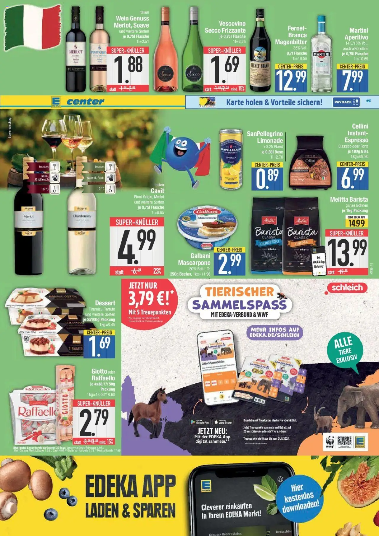 Edeka prospekt Weißenburg	 – gültig ab 21.09.2025 | Seite: 15 | Produkte: Martini, Melitta, Merlot, Wein
