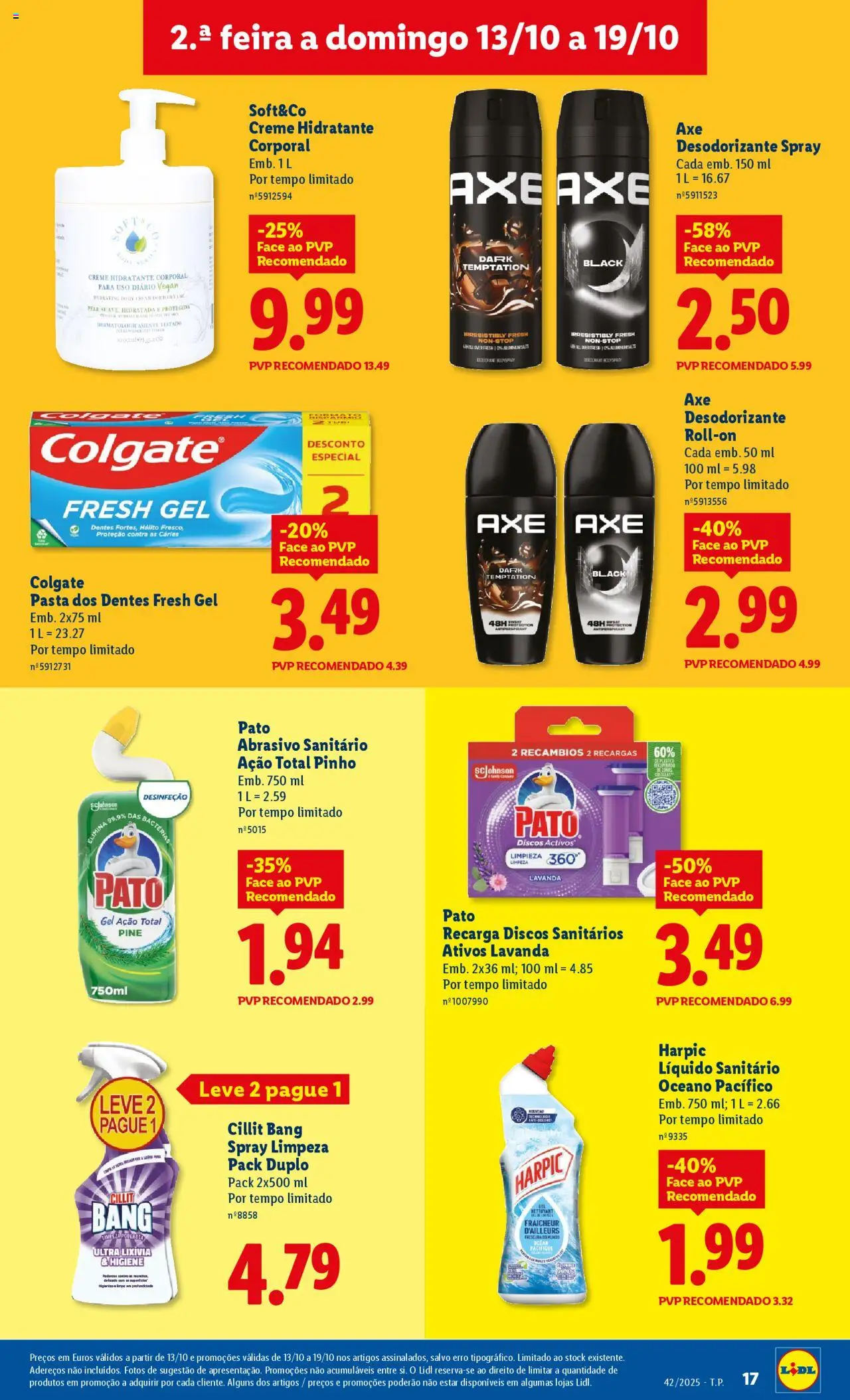 Lidl folheto │ válido de 13.10.2025 | Página: 17 | Produtos: Hidratante corporal, Desodorizante, Creme