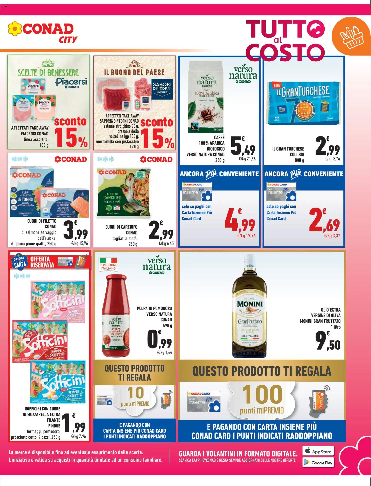 Volantino Conad del 05.12.2025 | Pagina: 3 | Prodotti: Caffè, Olive, Mortadella, Olio extra vergine