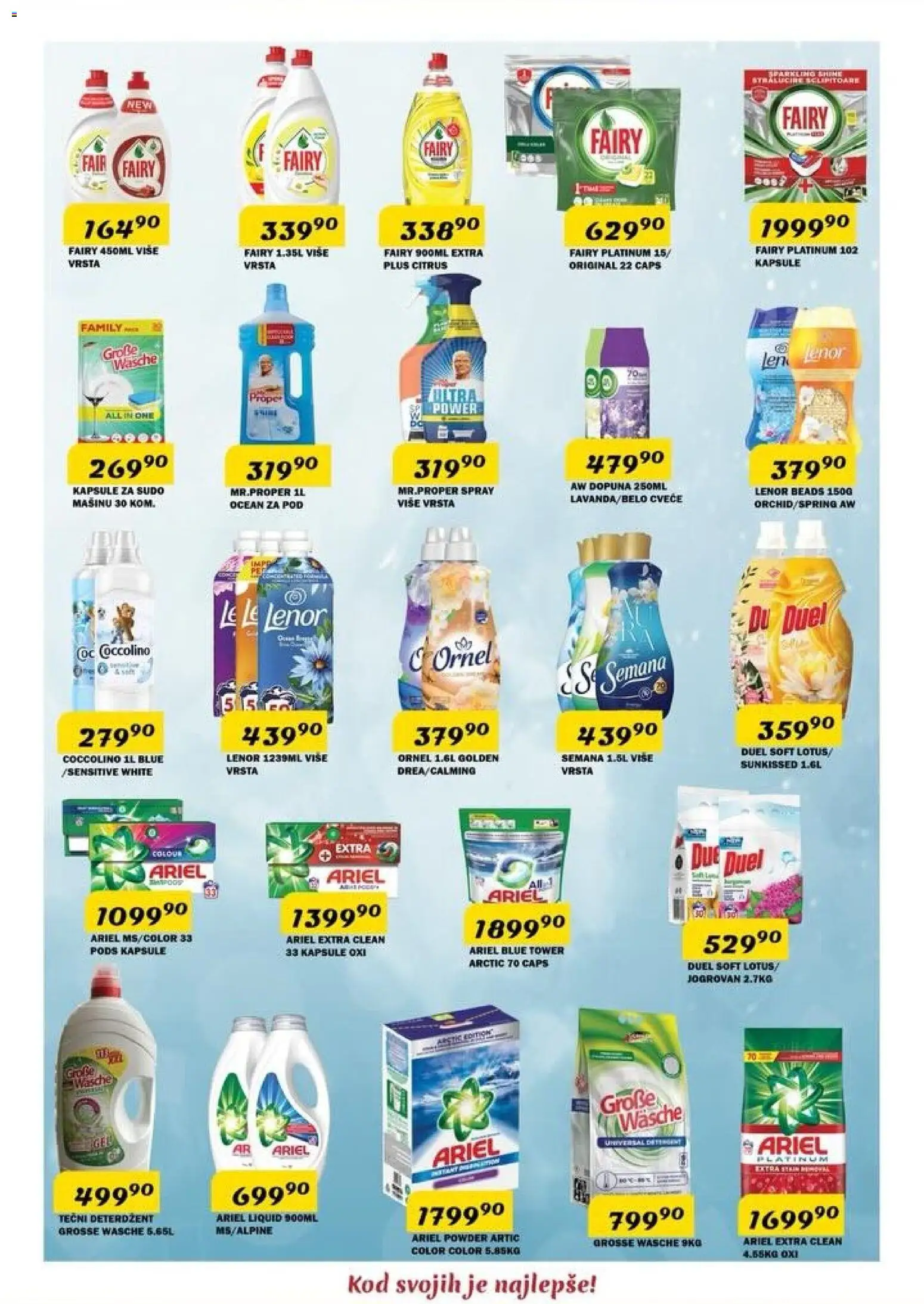 VP Dima katalog - važi od 09.04.2026 | Strana: 15 | Proizvode: Lenor, Kapsule, Coccolino, Cvece