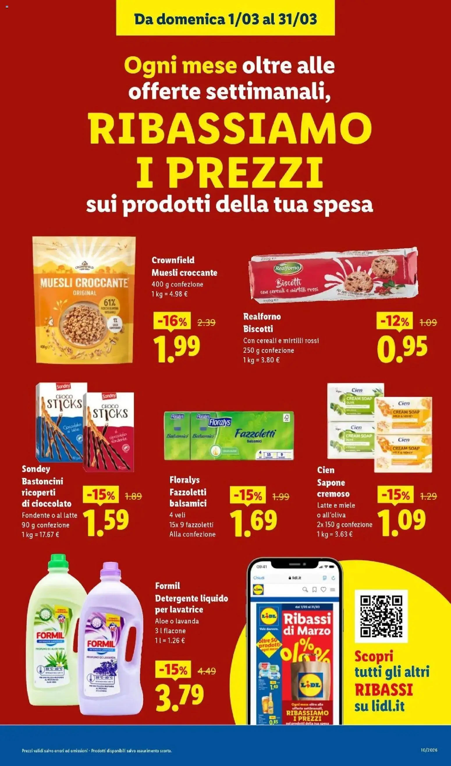 Volantino Lidl del 01.03.2026 | Pagina: 13 | Prodotti: Sapone, Biscotti, Latte, Lavanda