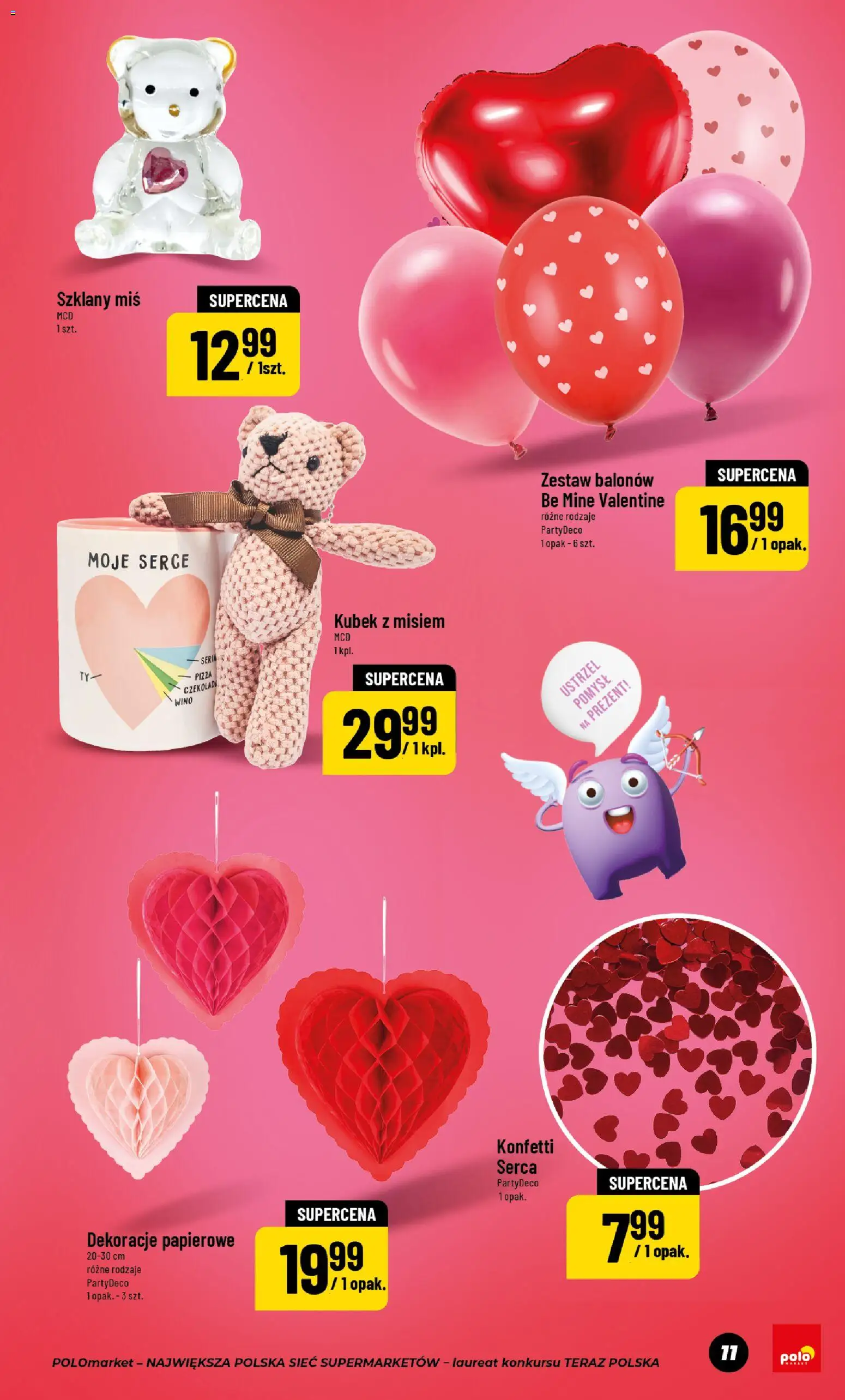 POLOmarket Gazetka - Walentynki od 30.01.2026 | Strona: 11 | Produkty: Czekolada, Pizza, Wino