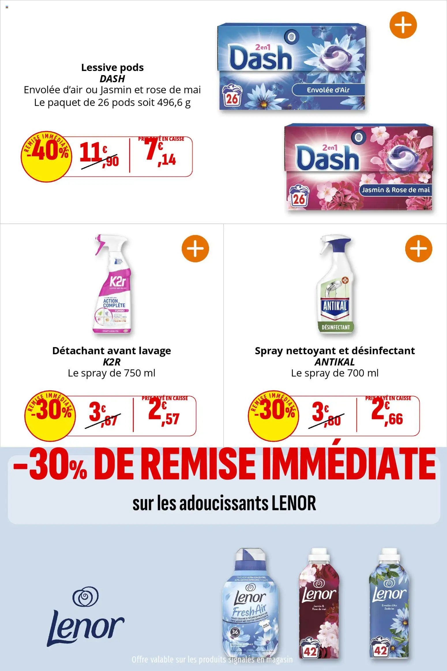 {H1} | Page: 33 | Produits: Lenor, Détachant, Lessive