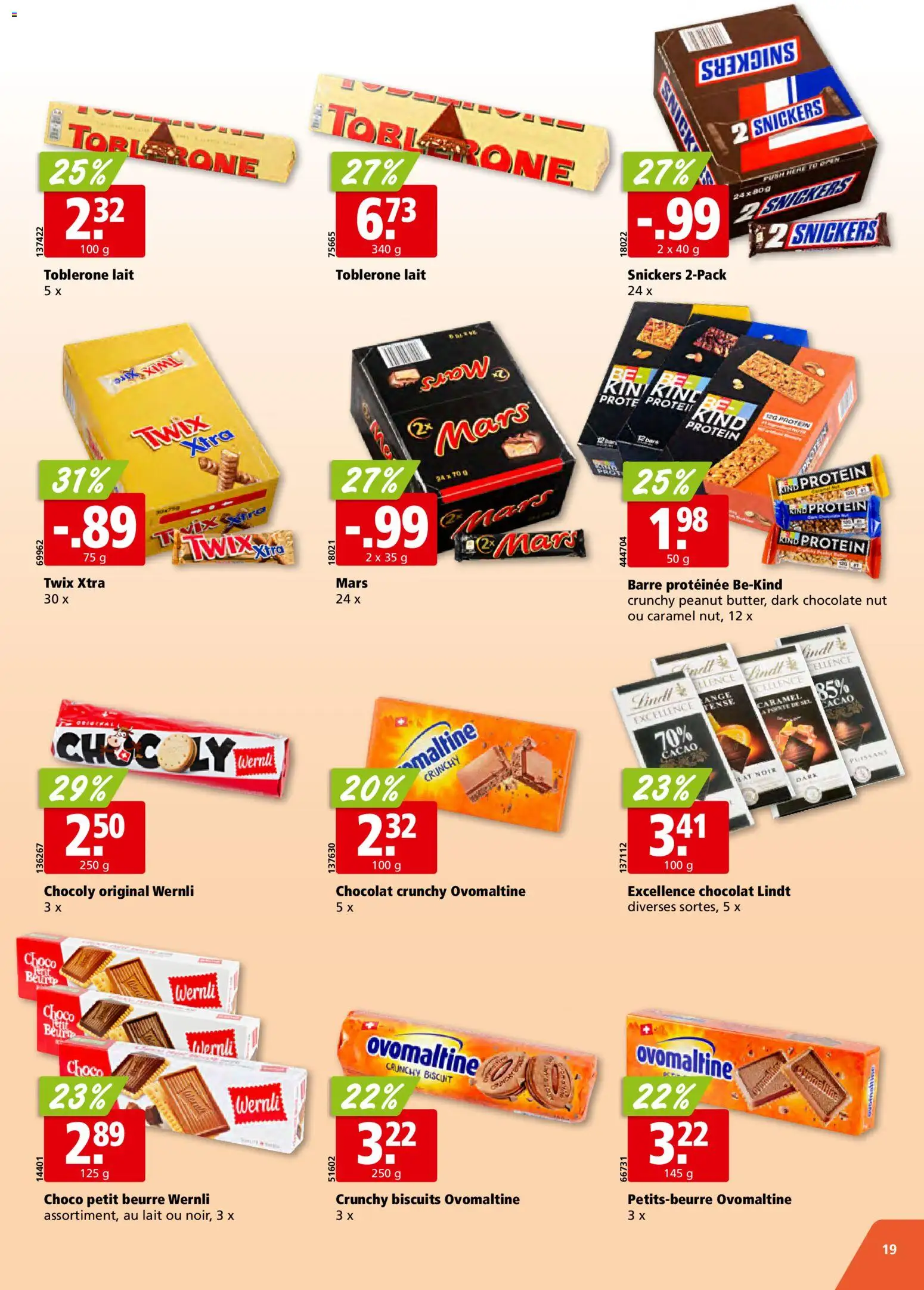 Aligro Aktionen Chavannes, Matran, Genève, Sion – gültig ab 17.11.2025 | Seite: 19 | Produkte: Snickers, Mars, Twix