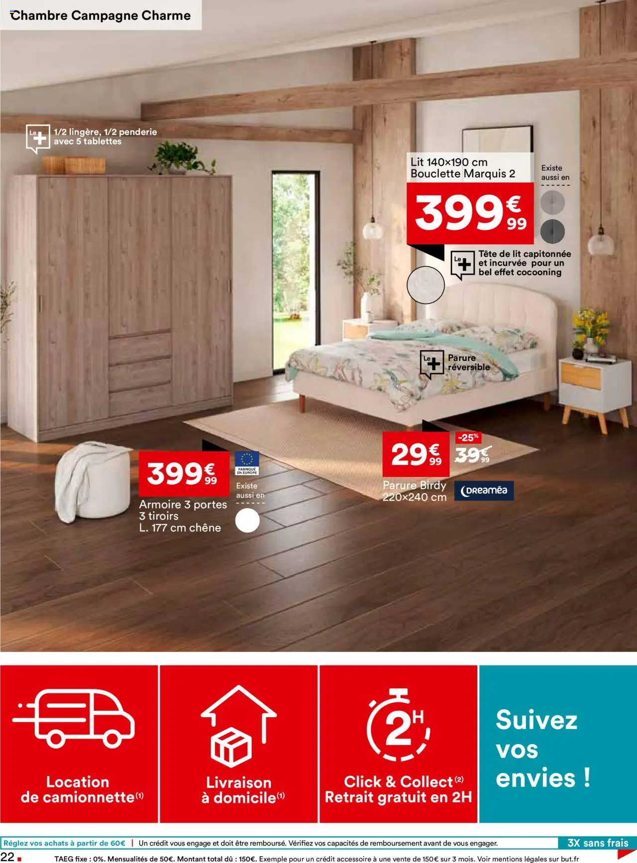  | Page: 22 | Produits: Tête de lit, Armoire, Portes, Tiroirs