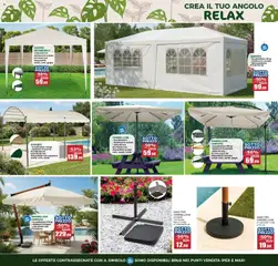 Anteprima del volantino Happy Casa volantino valido a partire dal 25.03.2026 | Pagina: 15 | Prodotti: Ombrellone, Gazebo, Tubo, Lampada