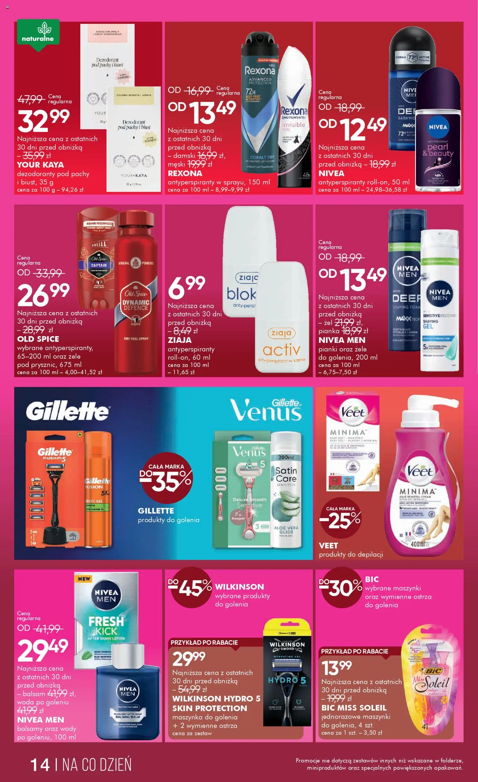 Super-pharm Gazetka od 12.12.2025 | Strona: 14 | Produkty: Gillette, Maszynka do golenia, Body, Dezodorant