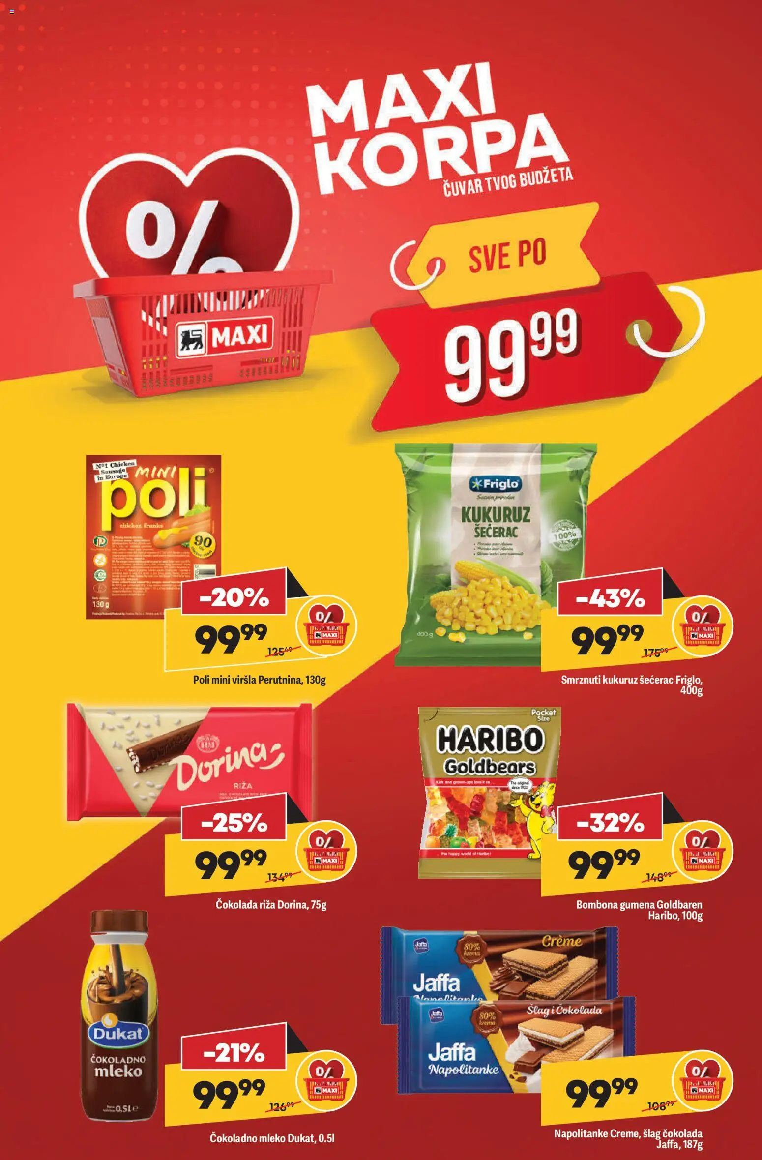 Maxi katalog - važi od 29.01.2026 | Strana: 2 | Proizvode: Čokoladno mleko, Kukuruz šećerac, Krema, Napolitanke