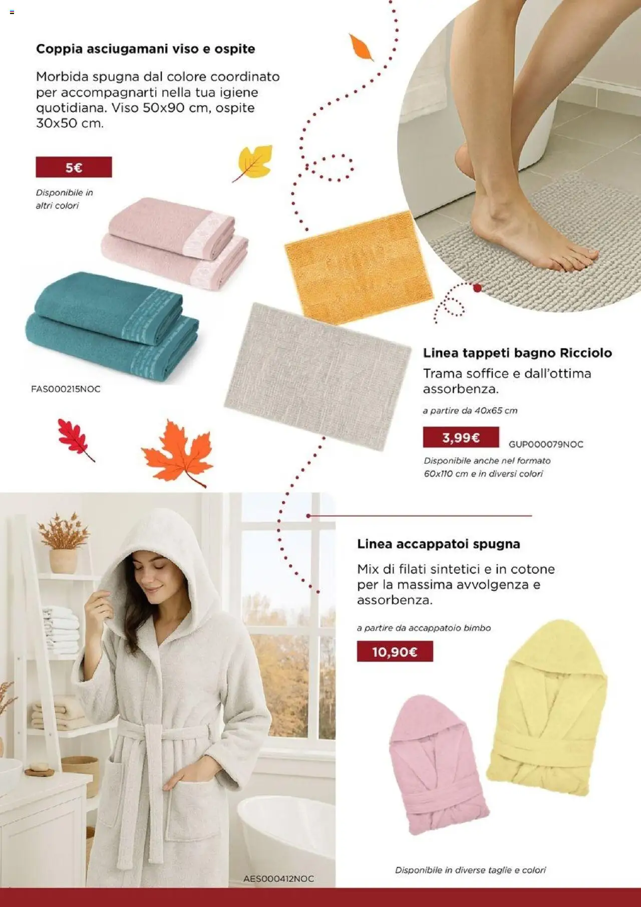 Volantino Kasanova del 16.09.2025 | Pagina: 9 | Prodotti: Spugna, Accappatoio, Bagno