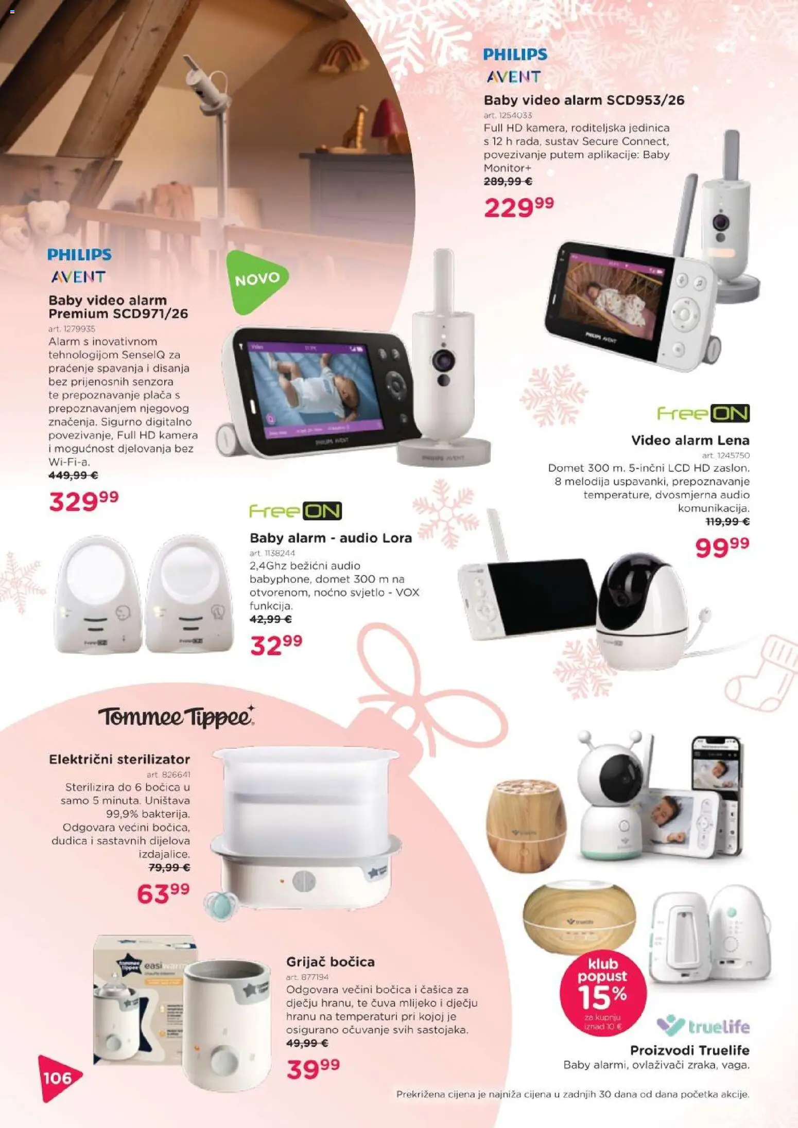Baby Center katalog | vrijedi od 03.12.2025 | Stranica: 106 | Proizvodi: Mlijeko, Monitor, Video, Audio