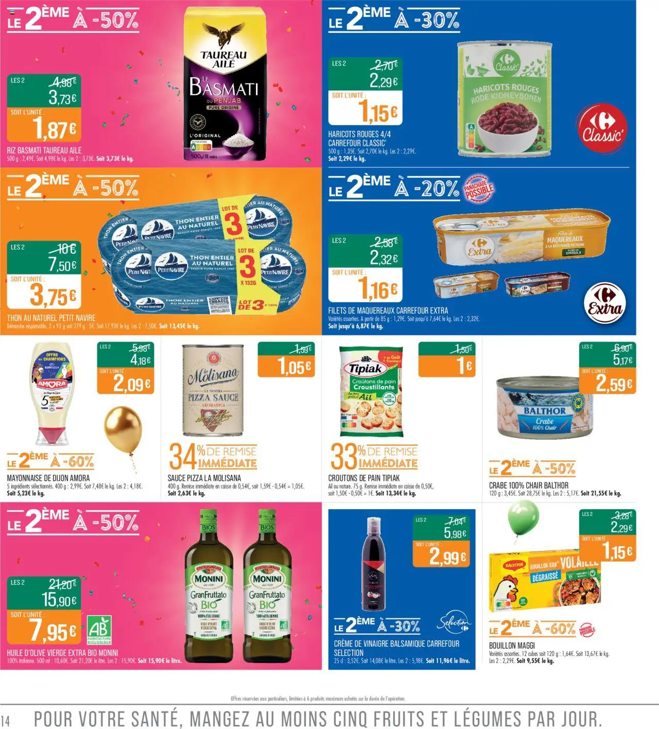 {H1} | Page: 14 | Produits: Riz basmati, Huile, Riz, Crème