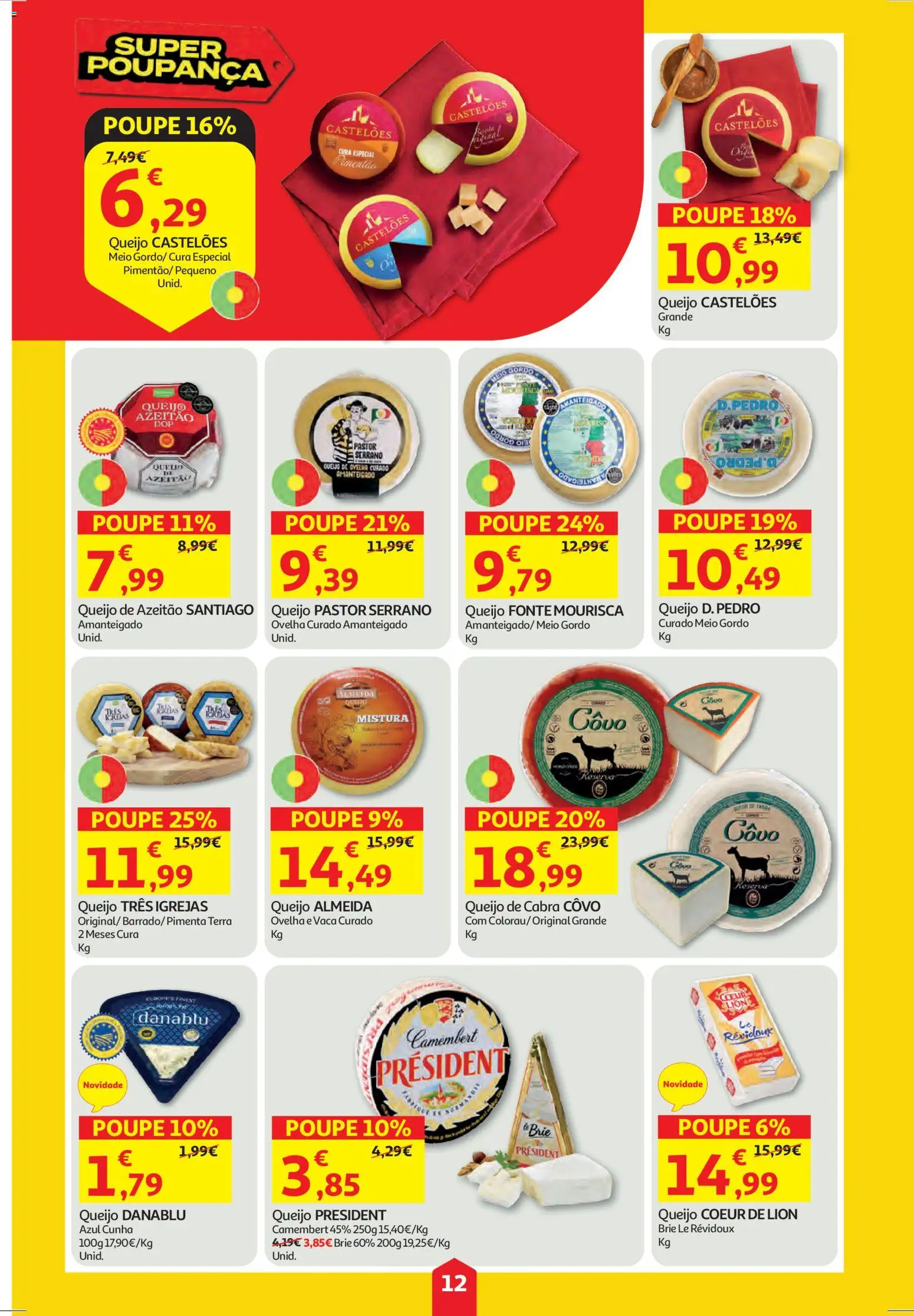 Auchan folheto │ válido de 11.12.2025 | Página: 12 | Produtos: Queijo