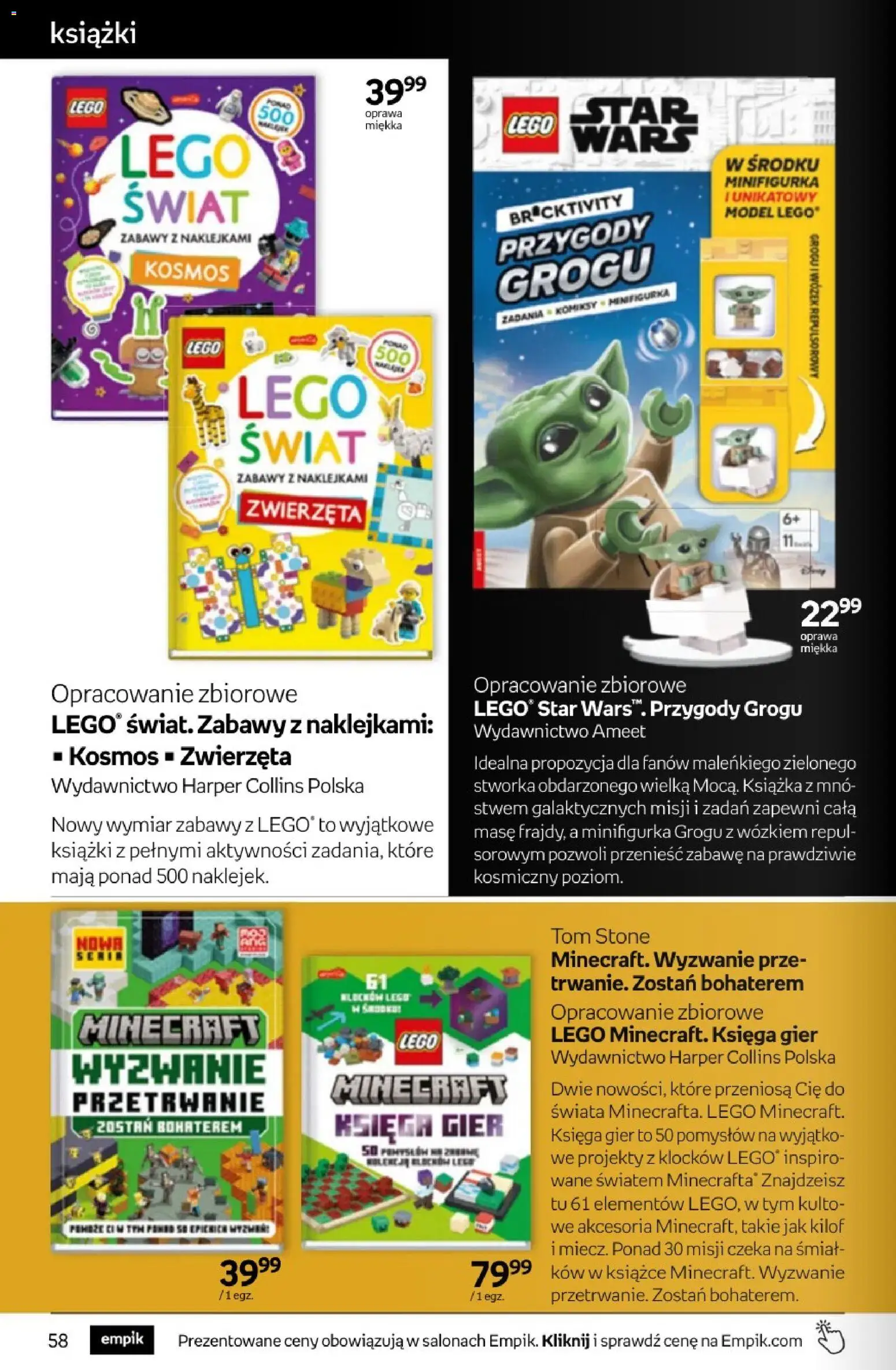 Empik promocje - Tom kultury Książki od 22.04.2026 | Strona: 58 | Produkty: Lego, Książki