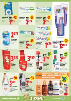 E.leclerc katalog │ velja od 13.08.2025 | Stran: 35 | Izdelki: Bronzer, Gel za tusiranje, Zobna pasta, Zobna scetka