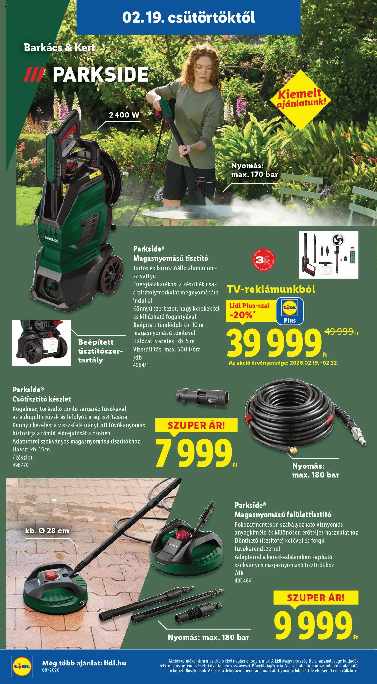 Lidl akciós ujság - amely érvényes a következő dátumtól: 19.02.2026 | Oldal: 2