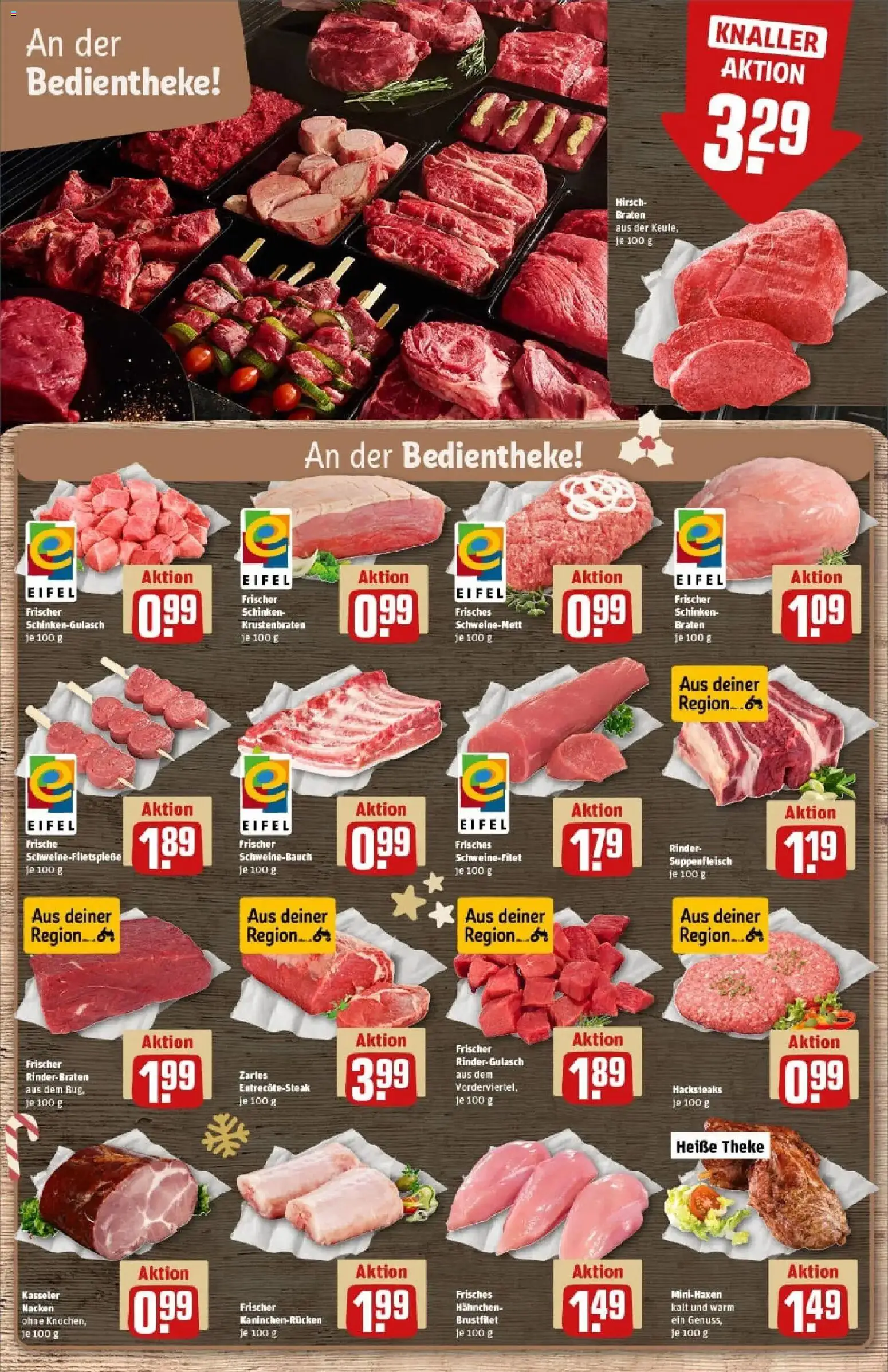 Rewe prospekt Stolberg / Breinig	 – gültig ab 01.12.2025 | Seite: 8 | Produkte: Rinderbraten, Krustenbraten, Kasseler nacken, Gulasch