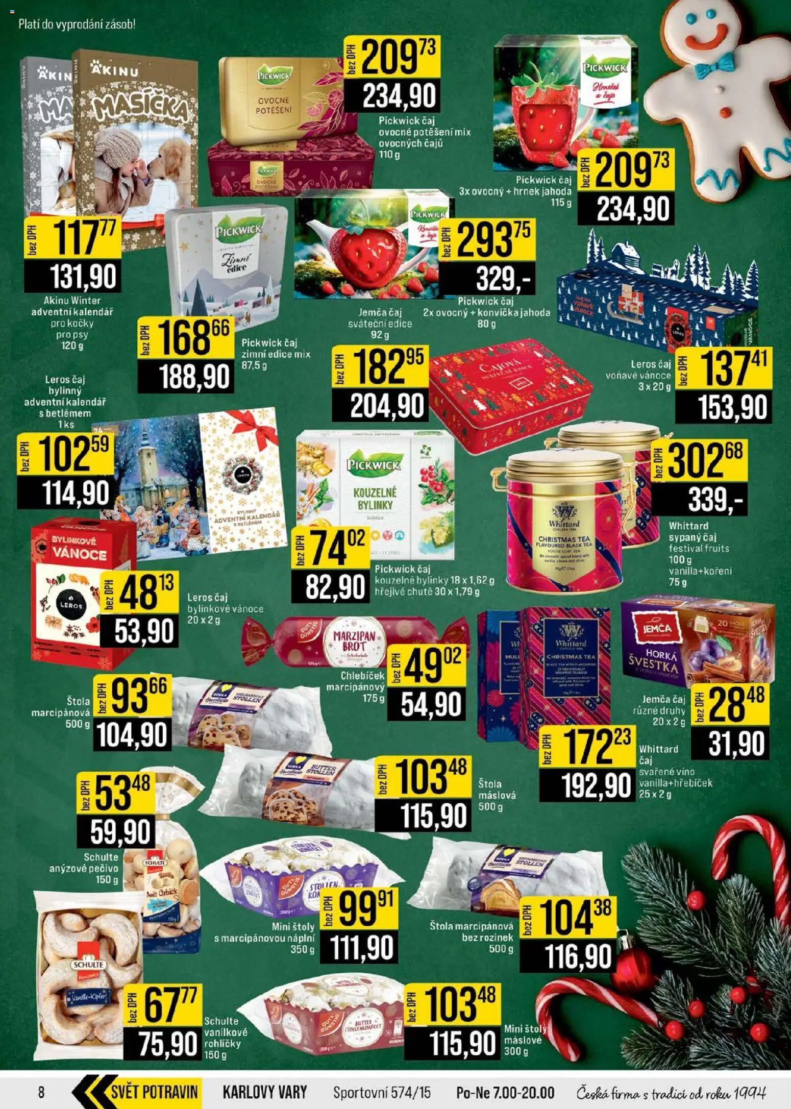 Jip leták - Cash & Carry od 26.11.2025 | Strana: 8 | Produkty: Svařené víno, Čaj, Kalendář, Pečivo