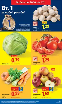 Povrće za juhu, 500 g of mixed vegetables for soup. - Pregled kataloga iz trgovine Lidl, vrijedi od 27.10.2025 | Stranica: 62