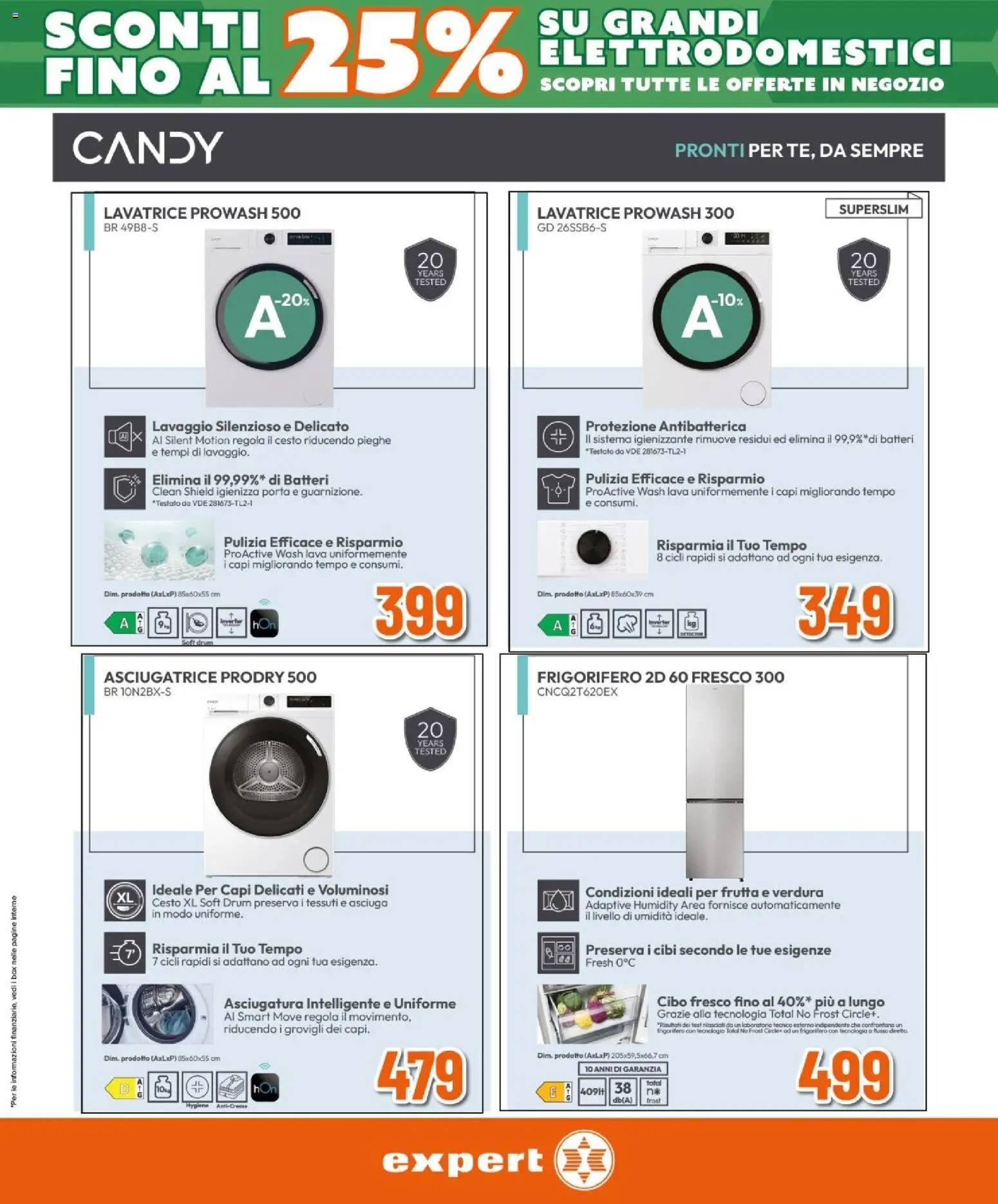 Volantino Expert del 12.02.2026 | Pagina: 25 | Prodotti: Frutta, Lavatrice, Asciugatrice, Frigorifero