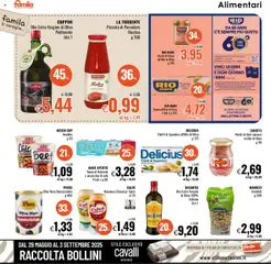 Volantino Famila del 31.07.2025 | Pagina: 12 | Prodotti: Tonno al naturale, Arachidi, Sgombro, Olio di Oliva