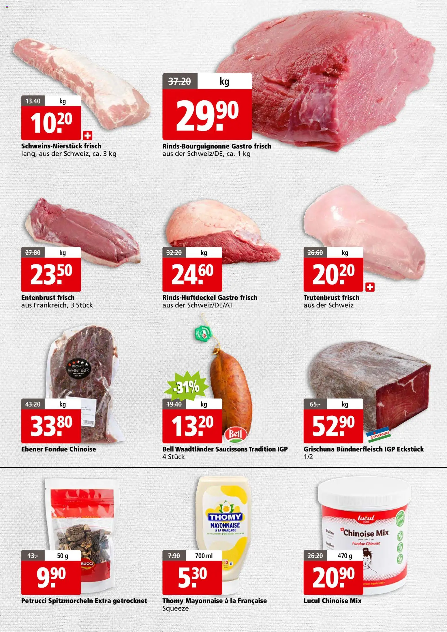 Aligro Aktionen Business Chavannes, Matran, Genf, Sitten – gültig ab 15.12.2025 | Seite: 3 | Produkte: Mayonnaise, Fondue