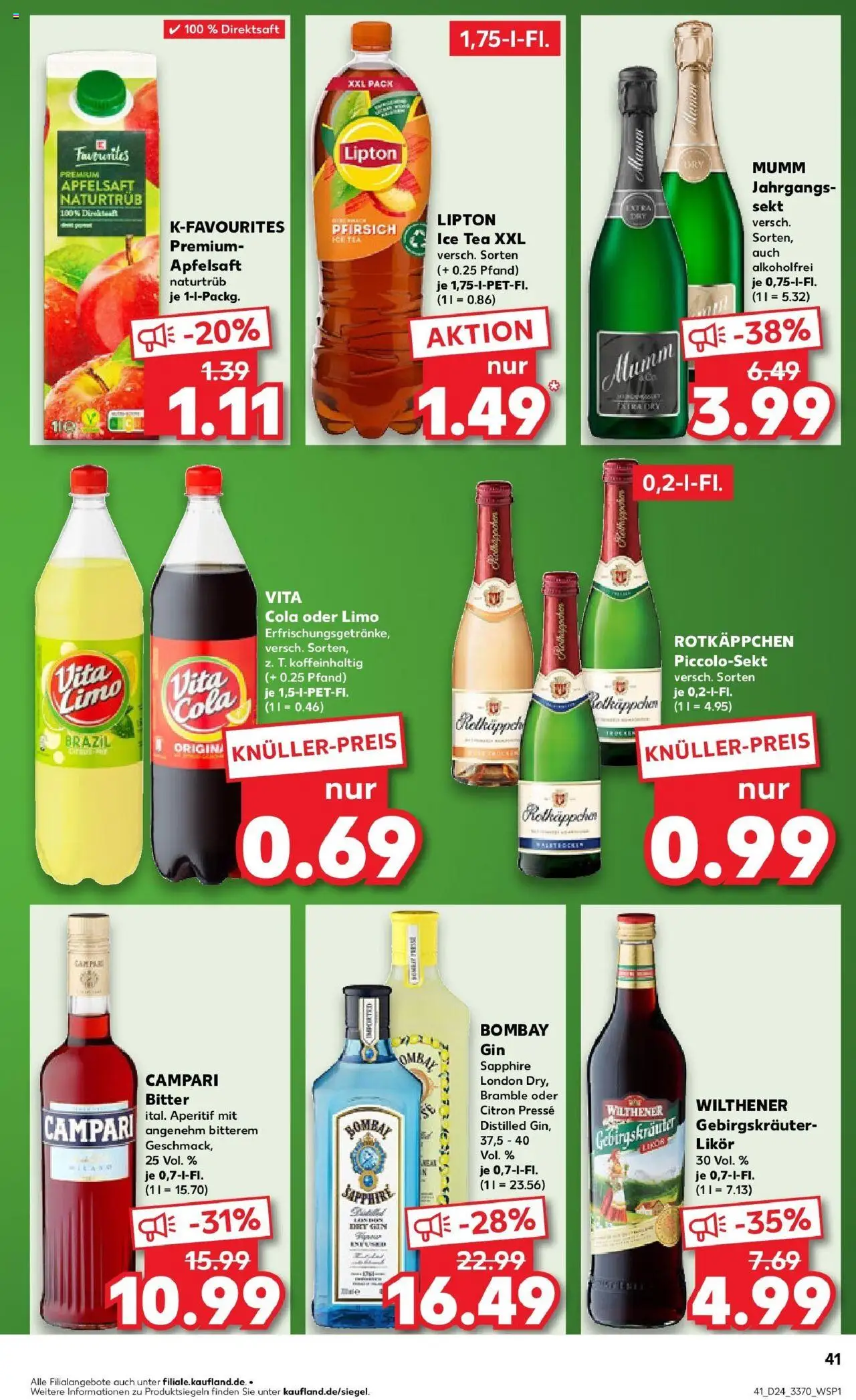 Kaufland prospekt Arnstadt	 - gültig ab dem 16.06.2025 | Seite: 2 | Produkte: Rotkappchen sekt, Cola, Campari, Rotkäppchen