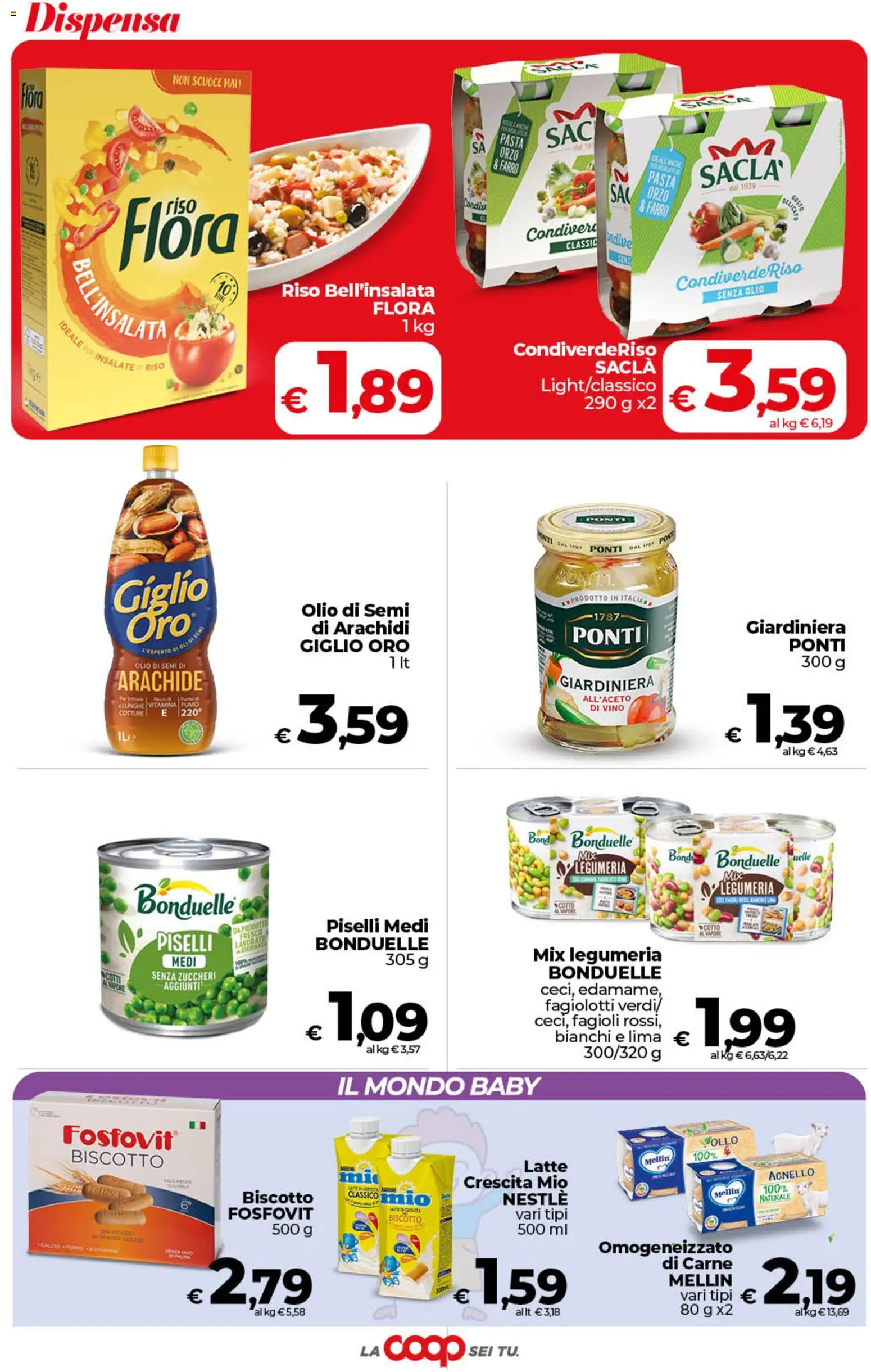 Volantino COOP del 28.04.2026 | Pagina: 28 | Prodotti: Fagioli, Latte, Agnello, Farro