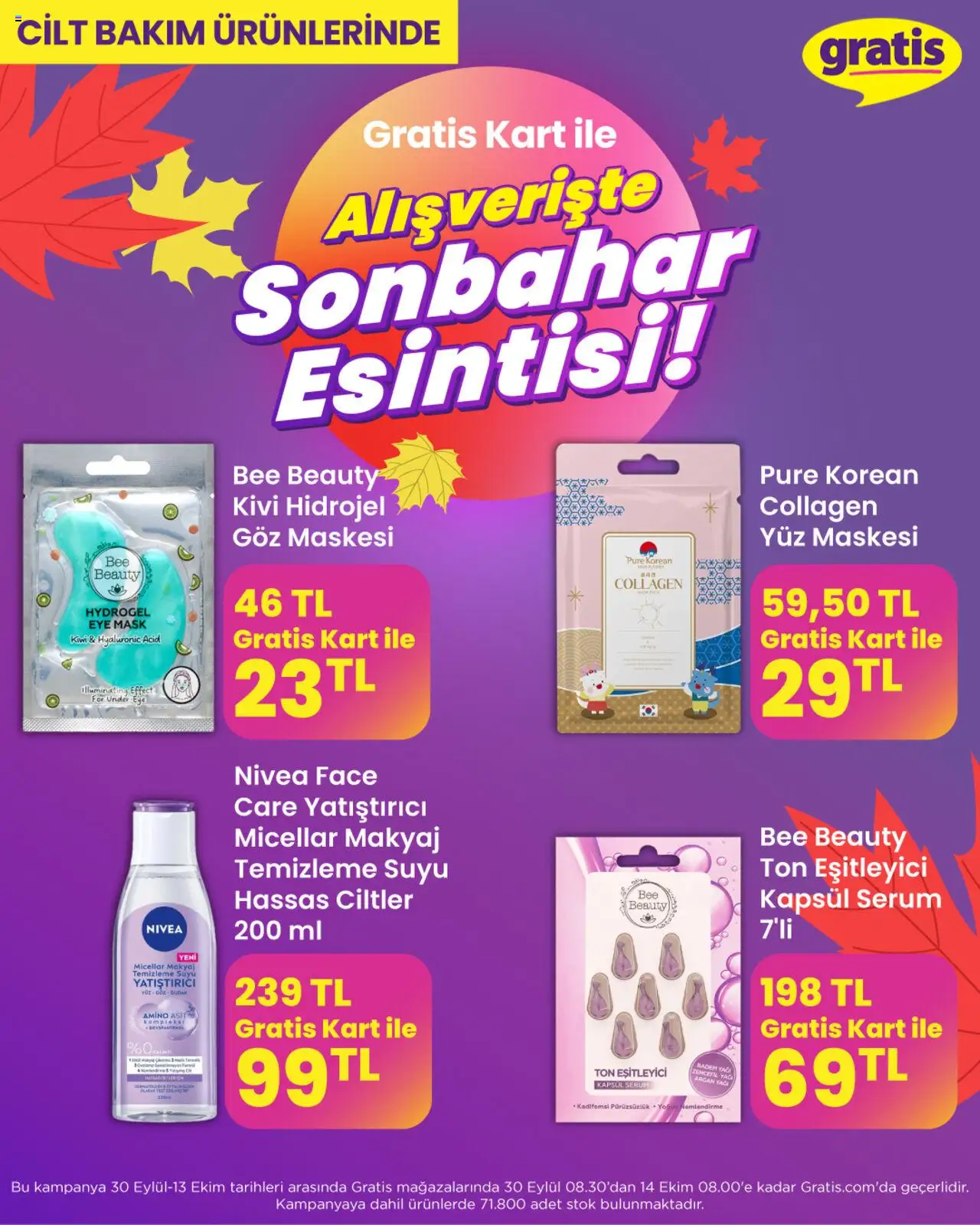 Gratis Sonbahar Esintisi - 30.09.2025 tarihinden itibaren geçerlidir | Sayfa: 6 | Ürünler: Makyaj, Kivi, Badem